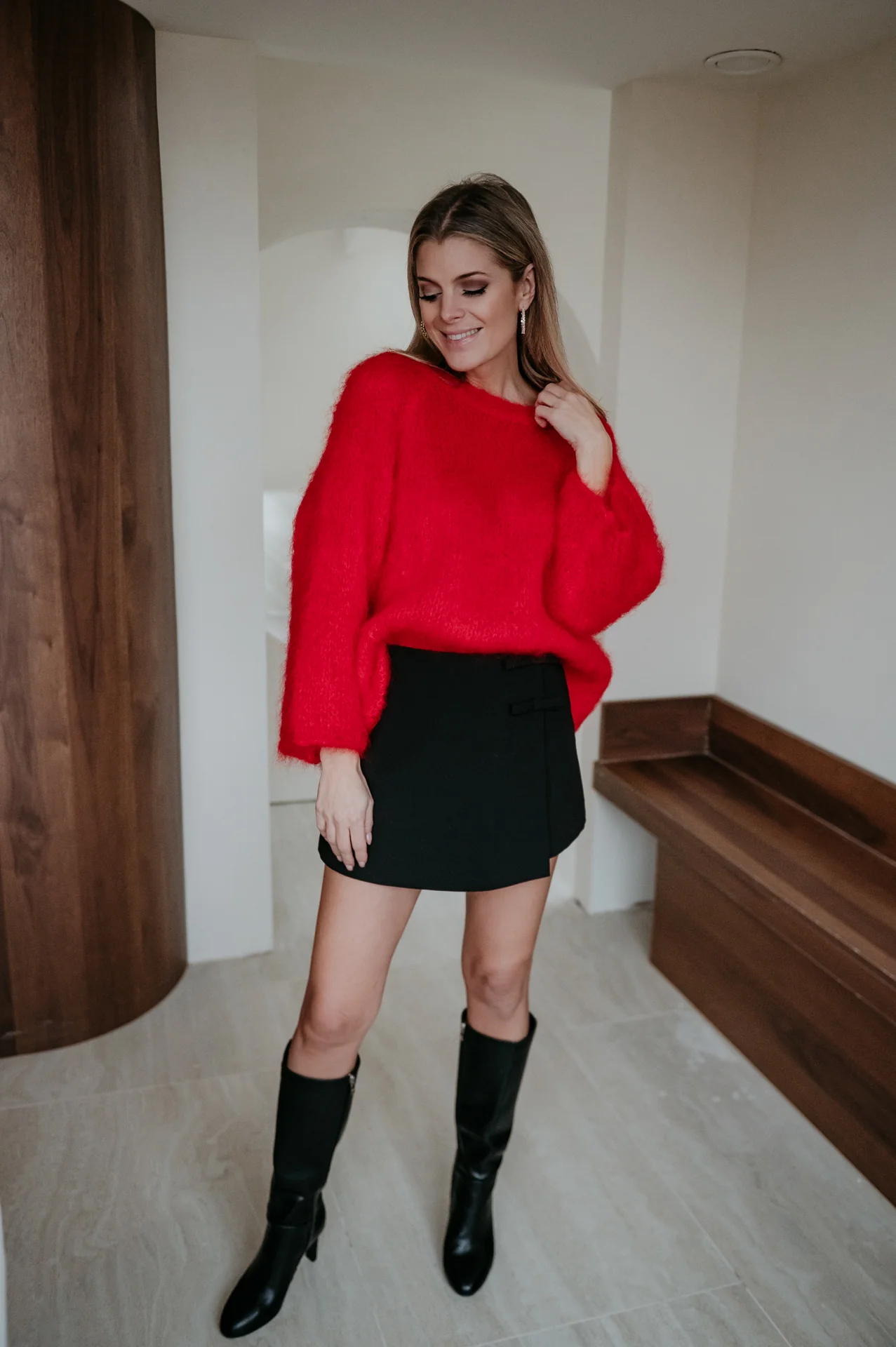 Dianure knit I Red - Image 5