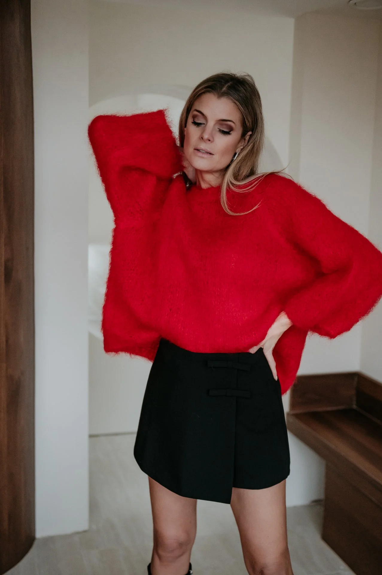Dianure knit I Red - Image 7