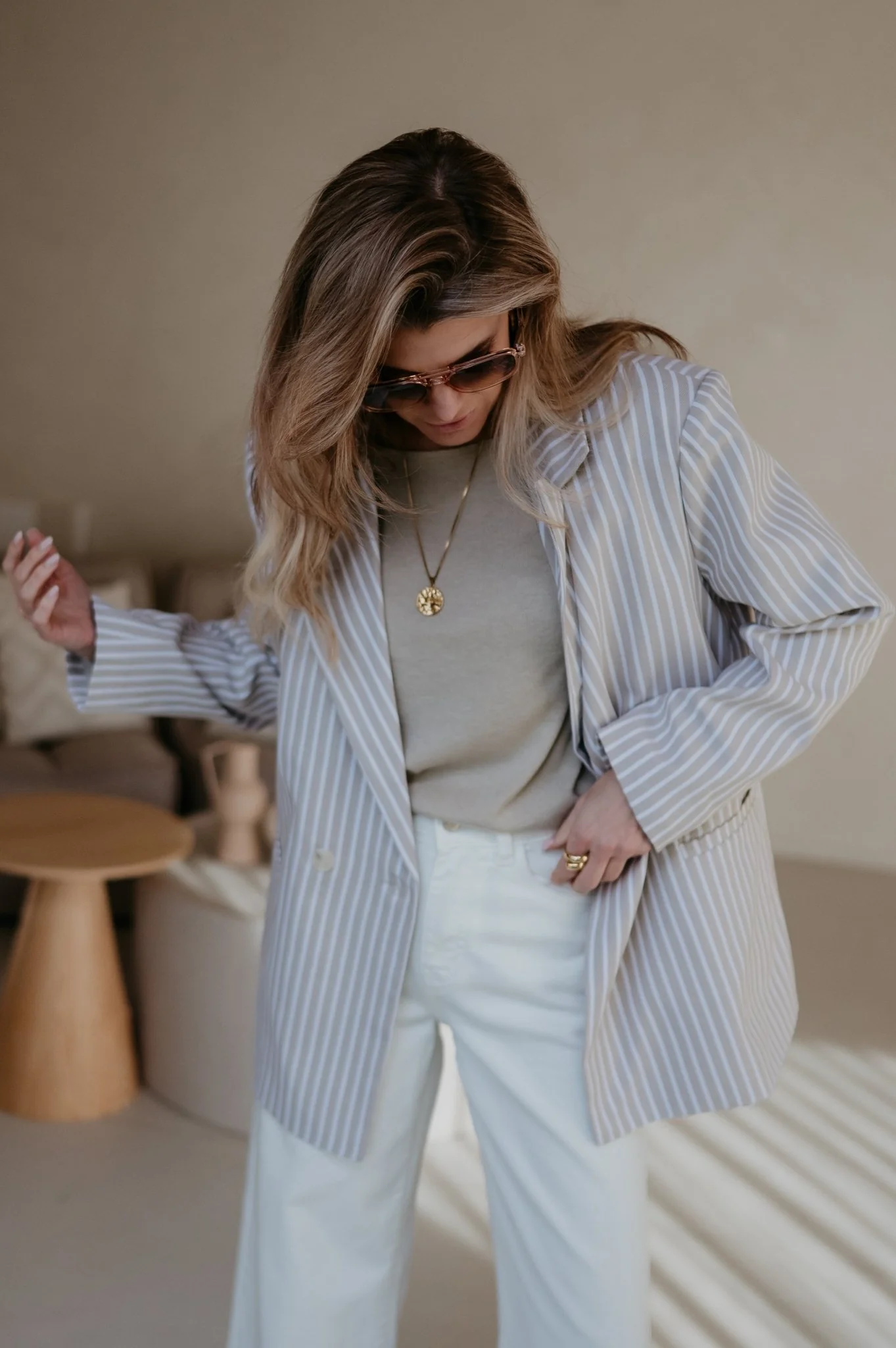 Dilena blazer I Beige - Image 11