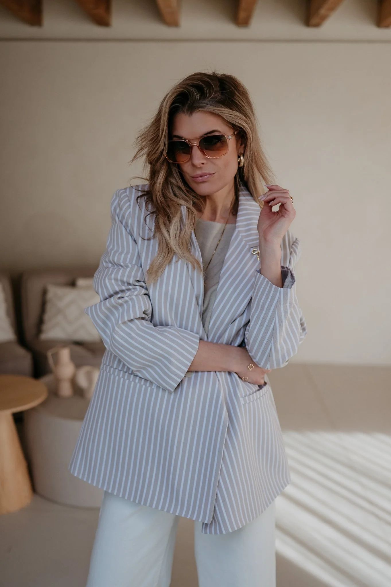 Dilena blazer I Beige - Image 13