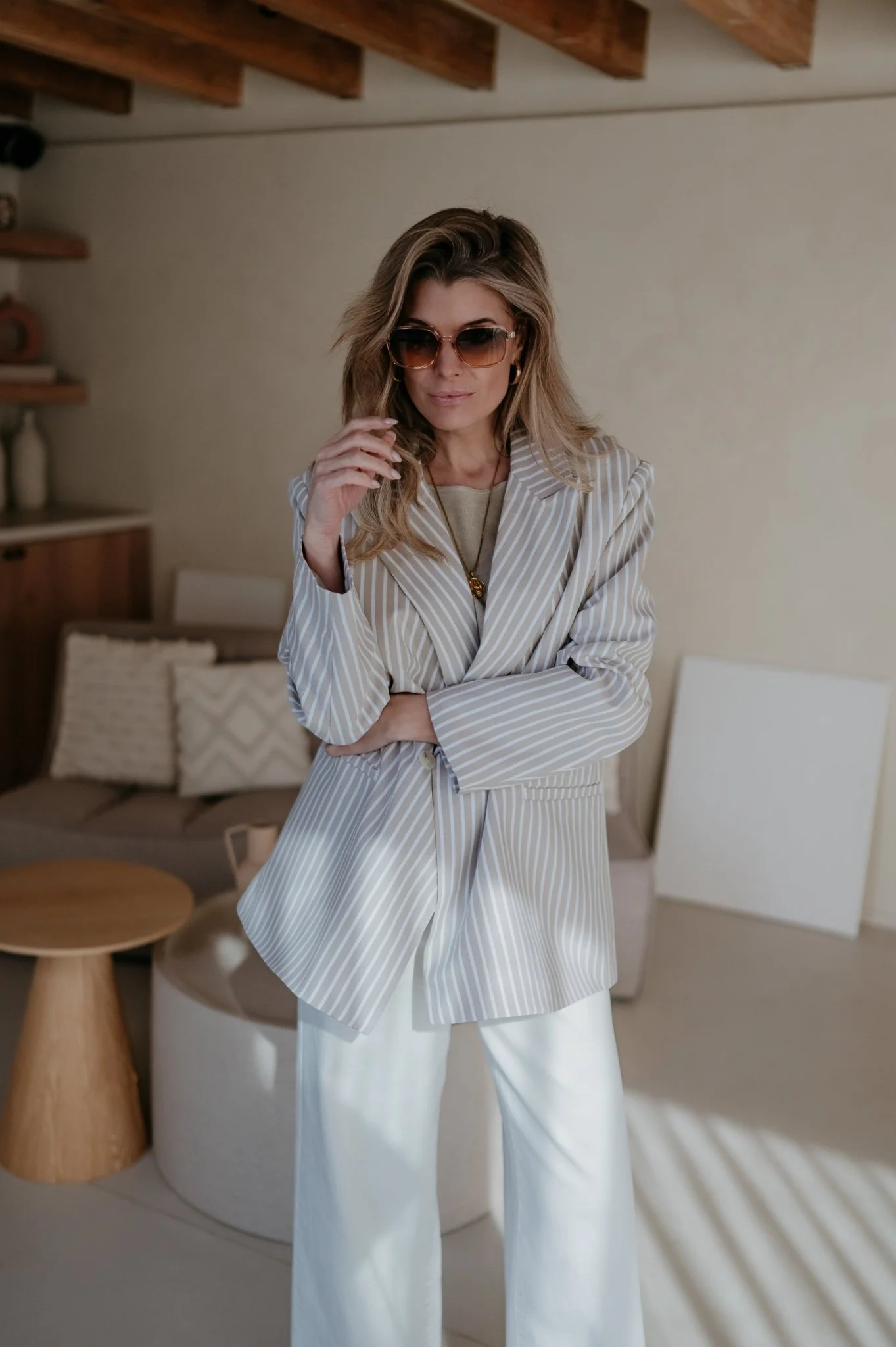 Dilena blazer I Beige - Image 9