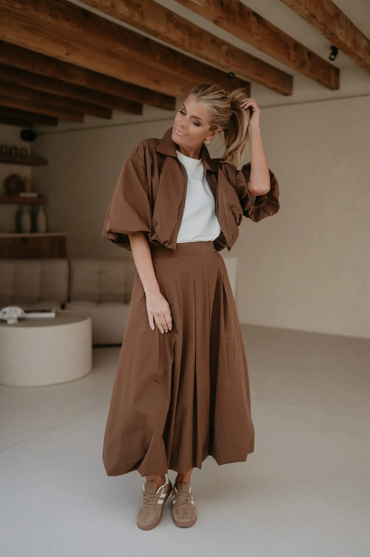 Diletto skirt I Chocolate Brown - Image 10