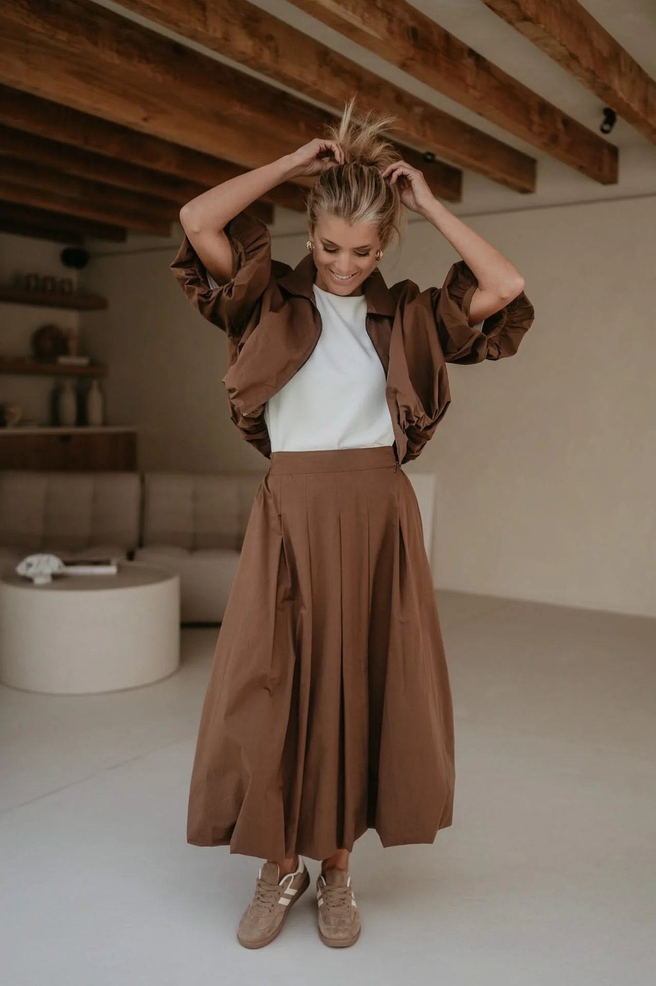 Diletto skirt I Chocolate Brown - Image 11