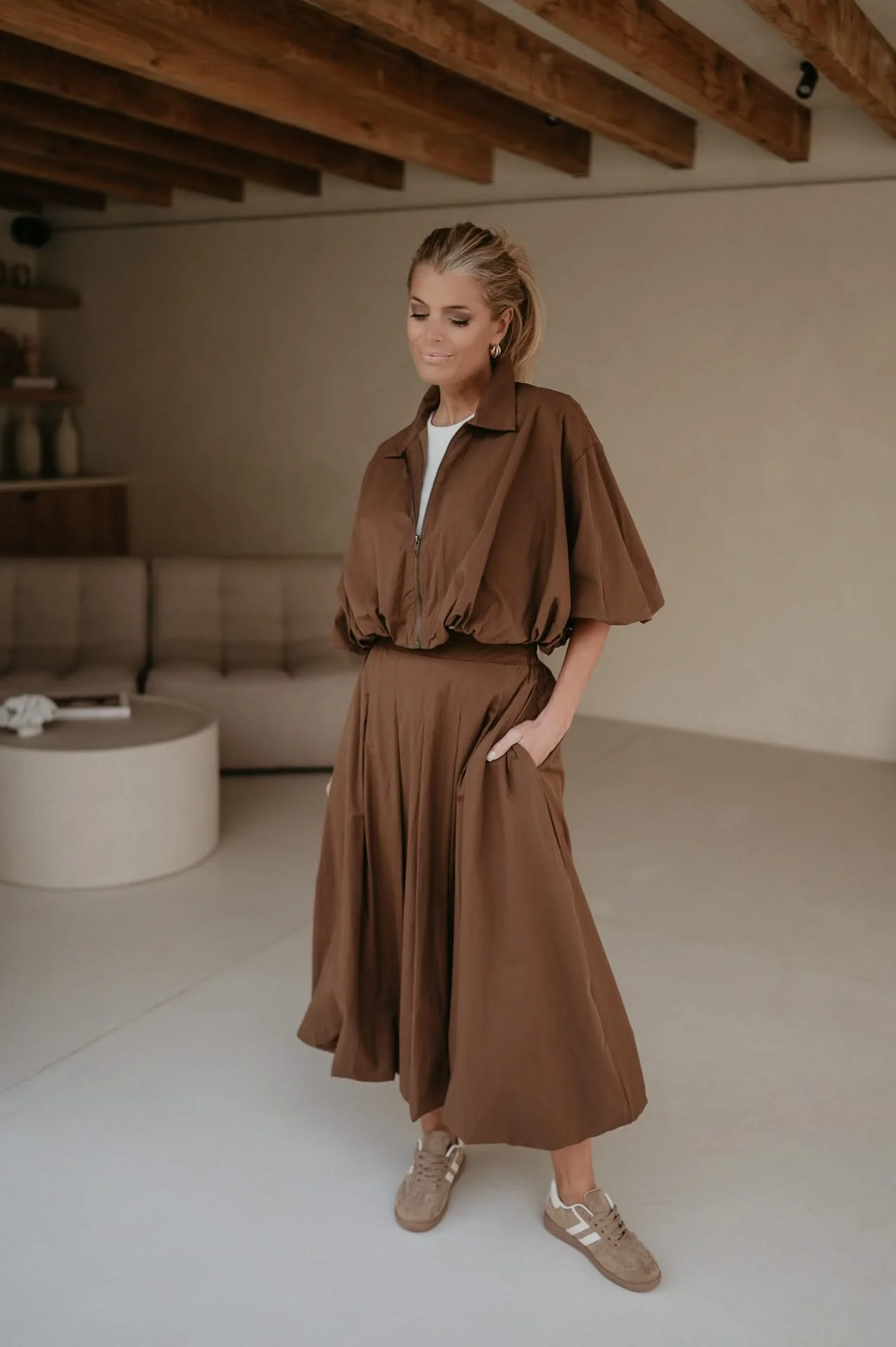 Diletto skirt I Chocolate Brown - Image 2