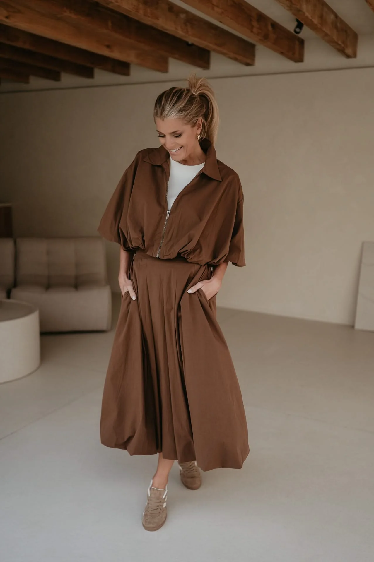 Diletto skirt I Chocolate Brown - Image 7