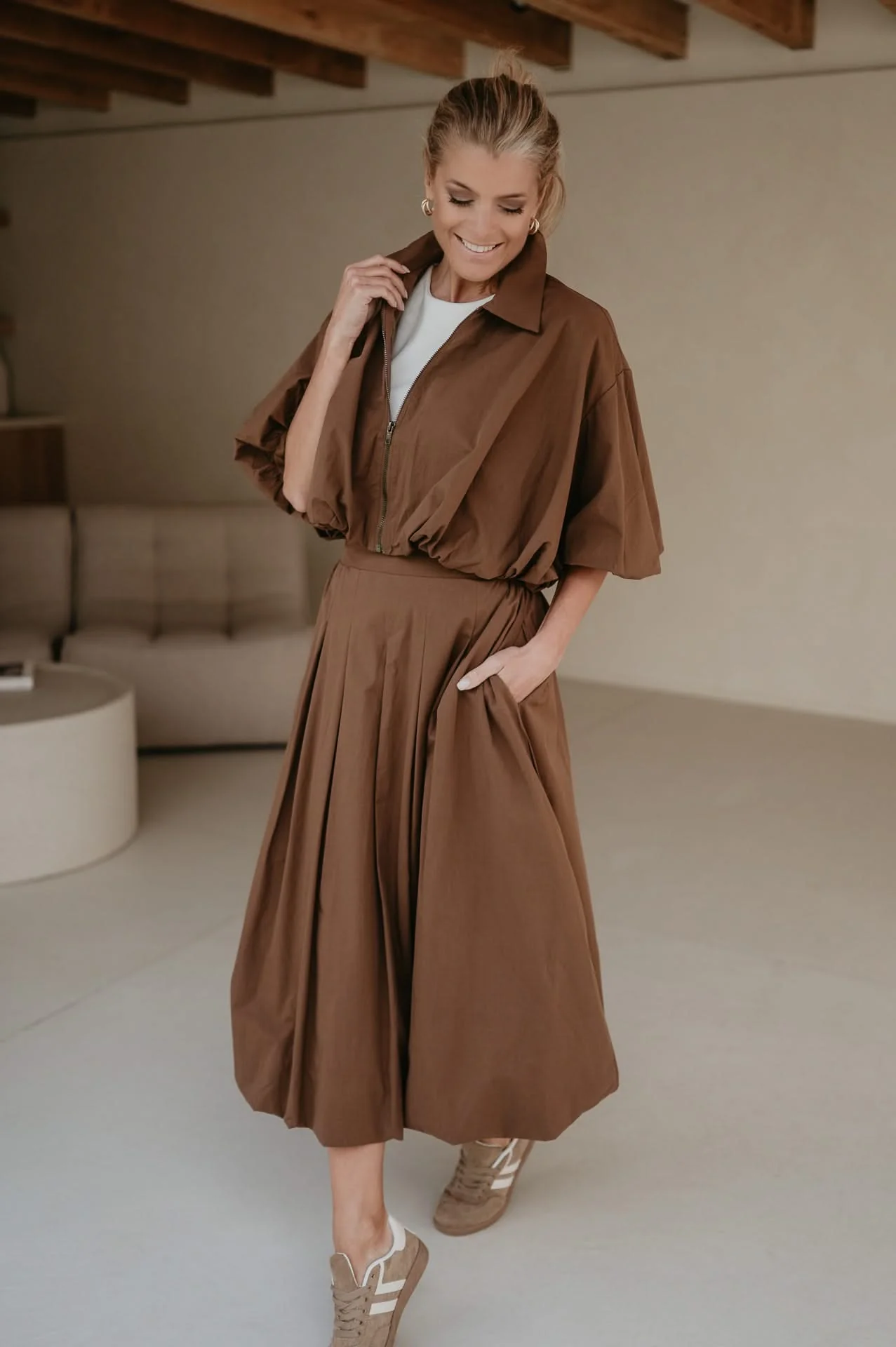 Diletto skirt I Chocolate Brown - Image 8