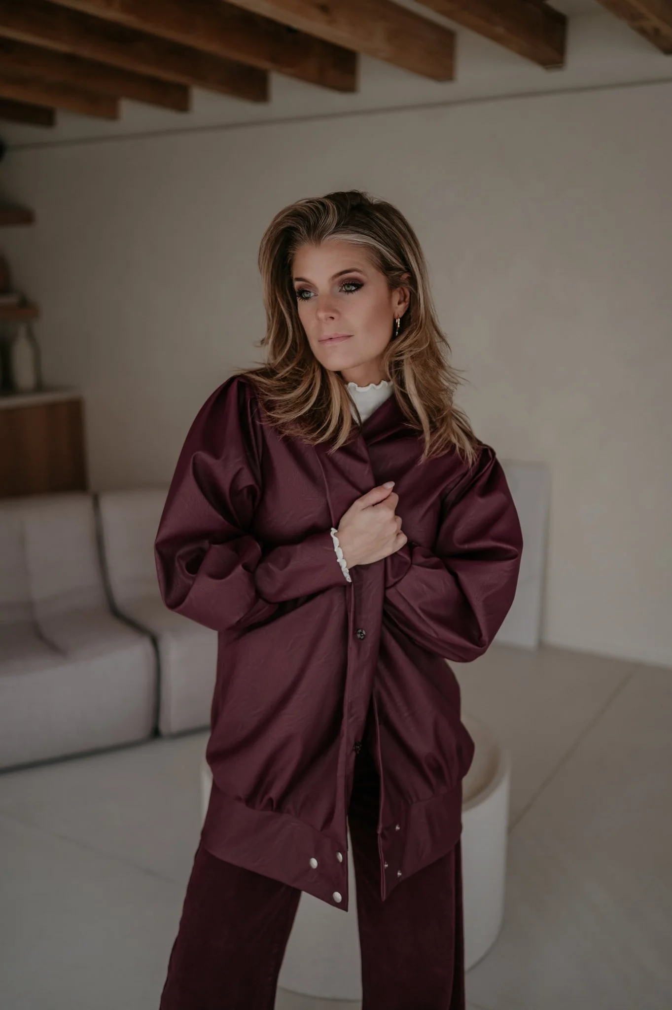 Disgelo jacket I Burgundy - Image 11