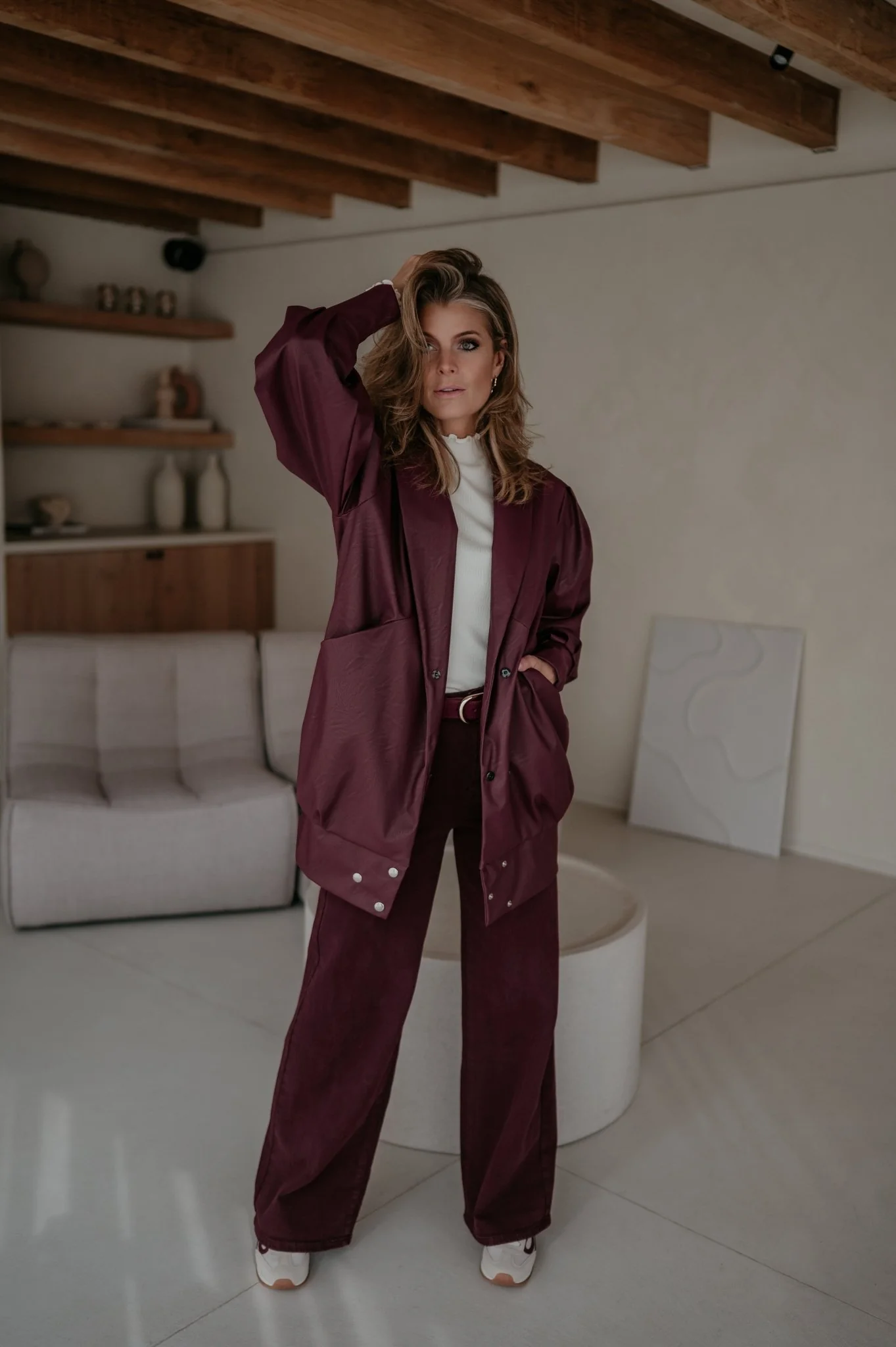 Disgelo jacket I Burgundy - Image 13