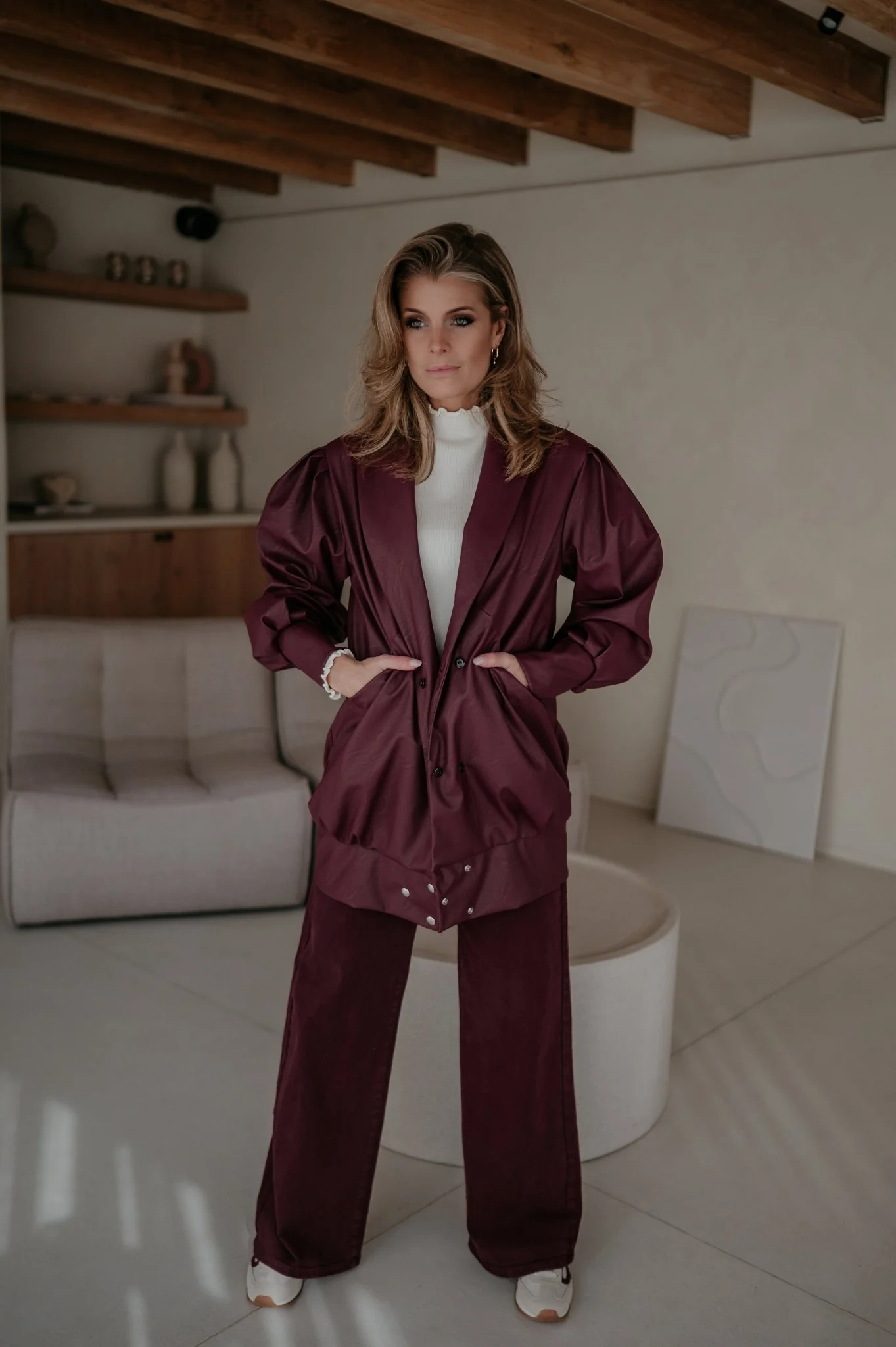 Disgelo jacket I Burgundy - Image 5