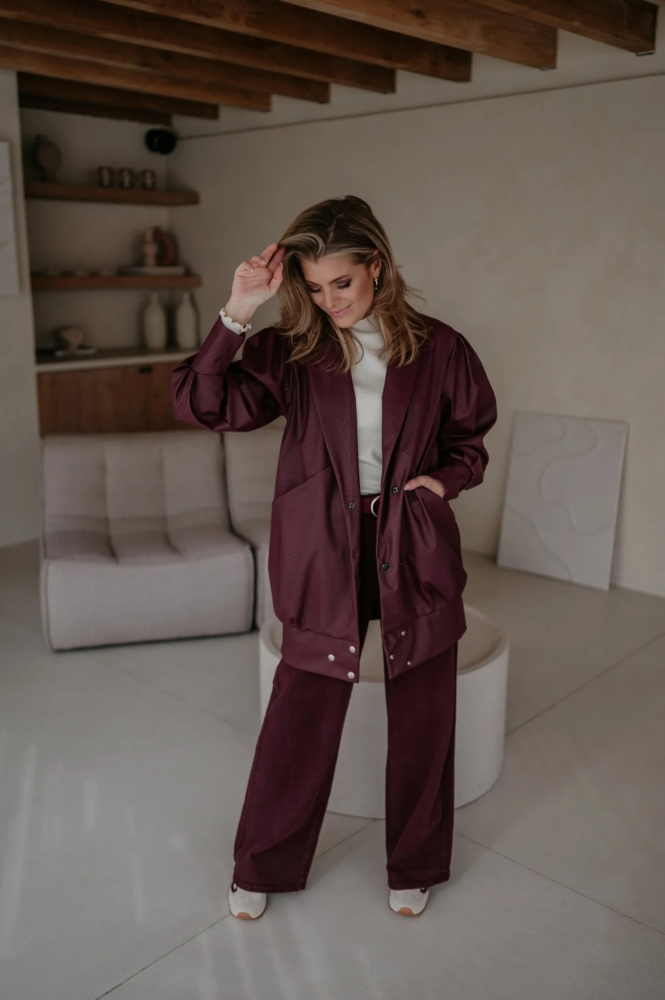 Disgelo jacket I Burgundy - Image 9