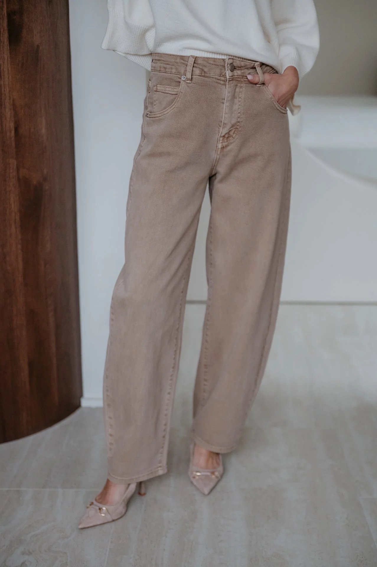 Dovedi jeans I Taupe - Image 4