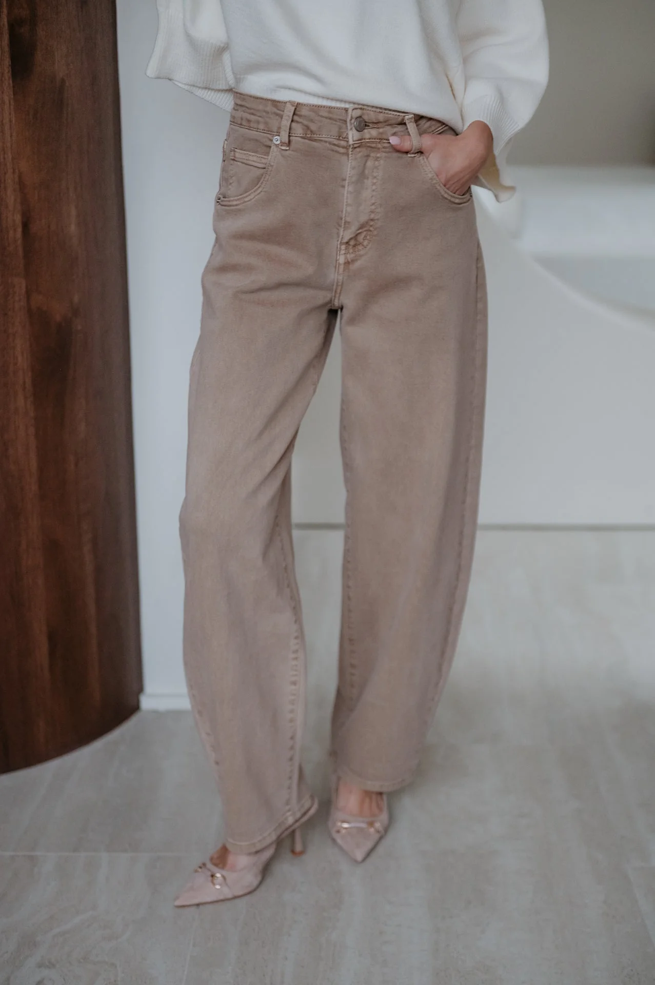 Dovedi jeans I Taupe - Image 7