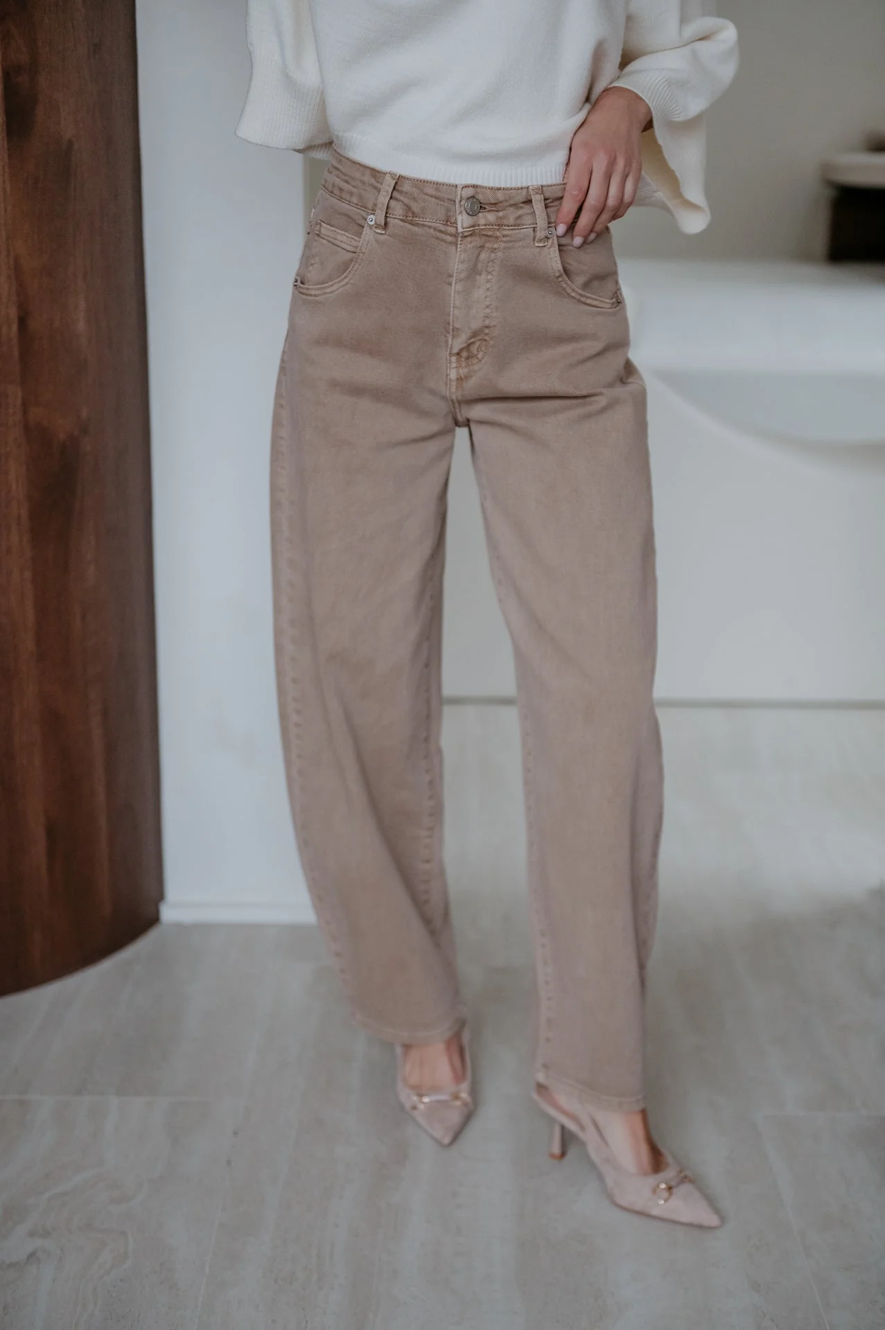 Dovedi jeans I Taupe - Image 9