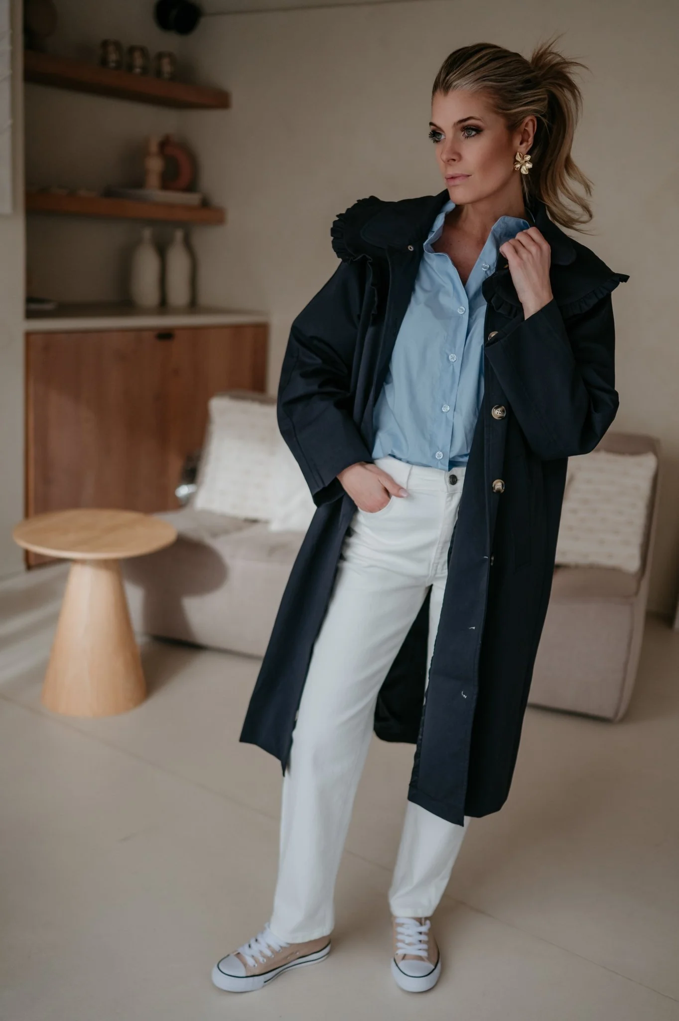Dralini coat I Navy Blue