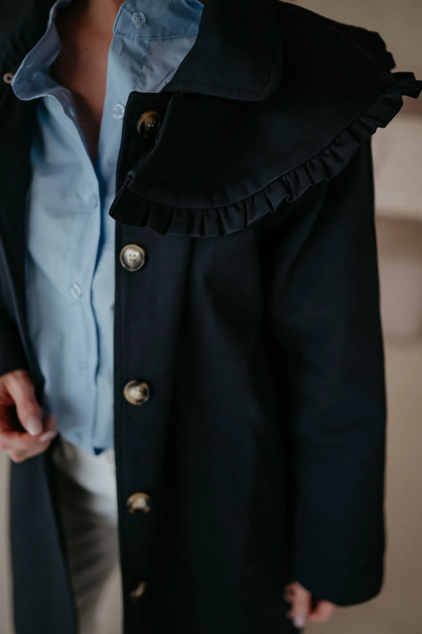 Dralini coat I Navy Blue - Image 2