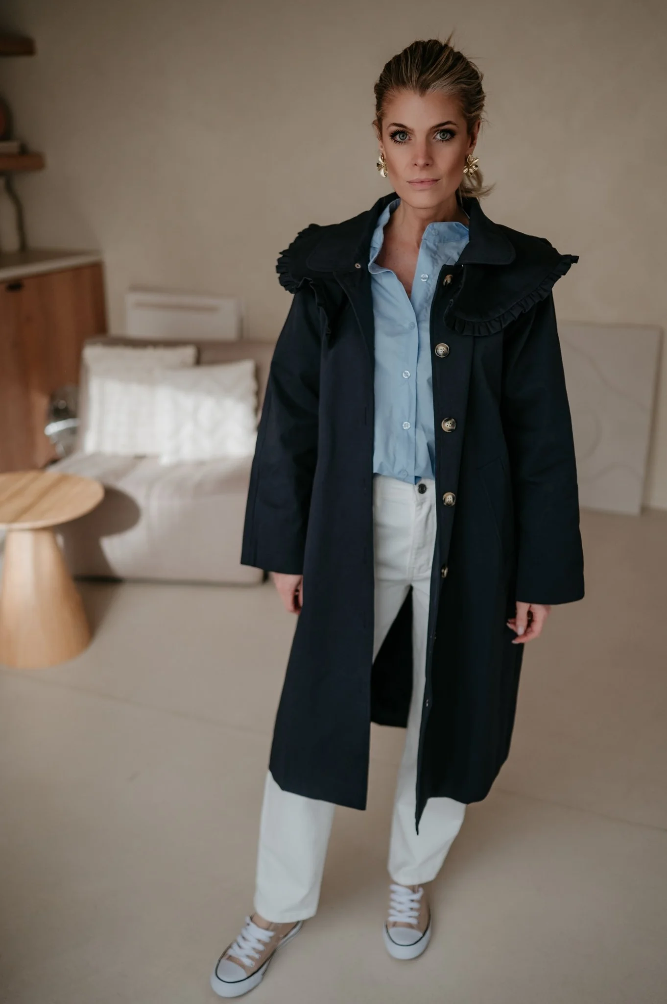 Dralini coat I Navy Blue - Image 3