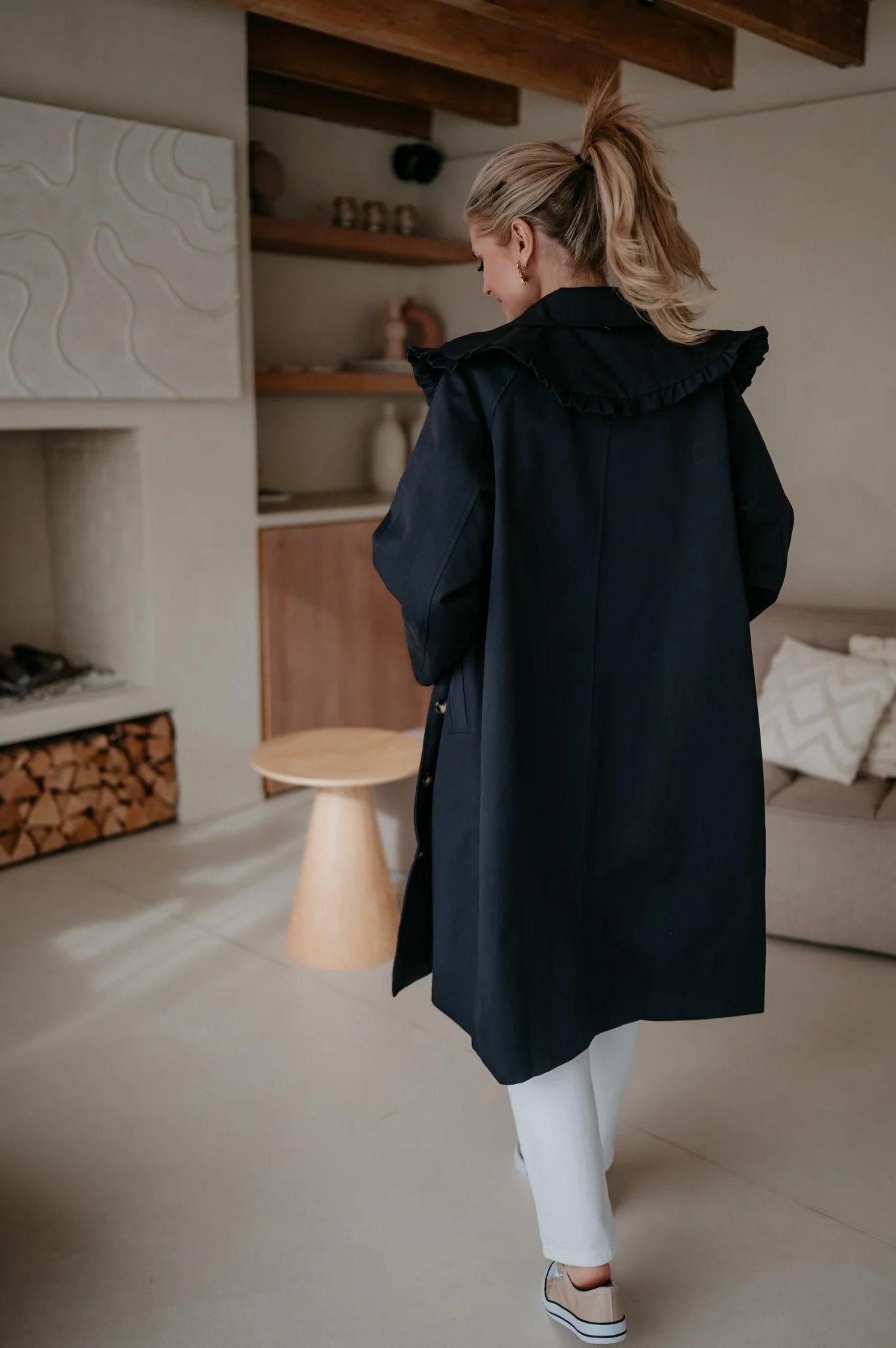 Dralini coat I Navy Blue - Image 4