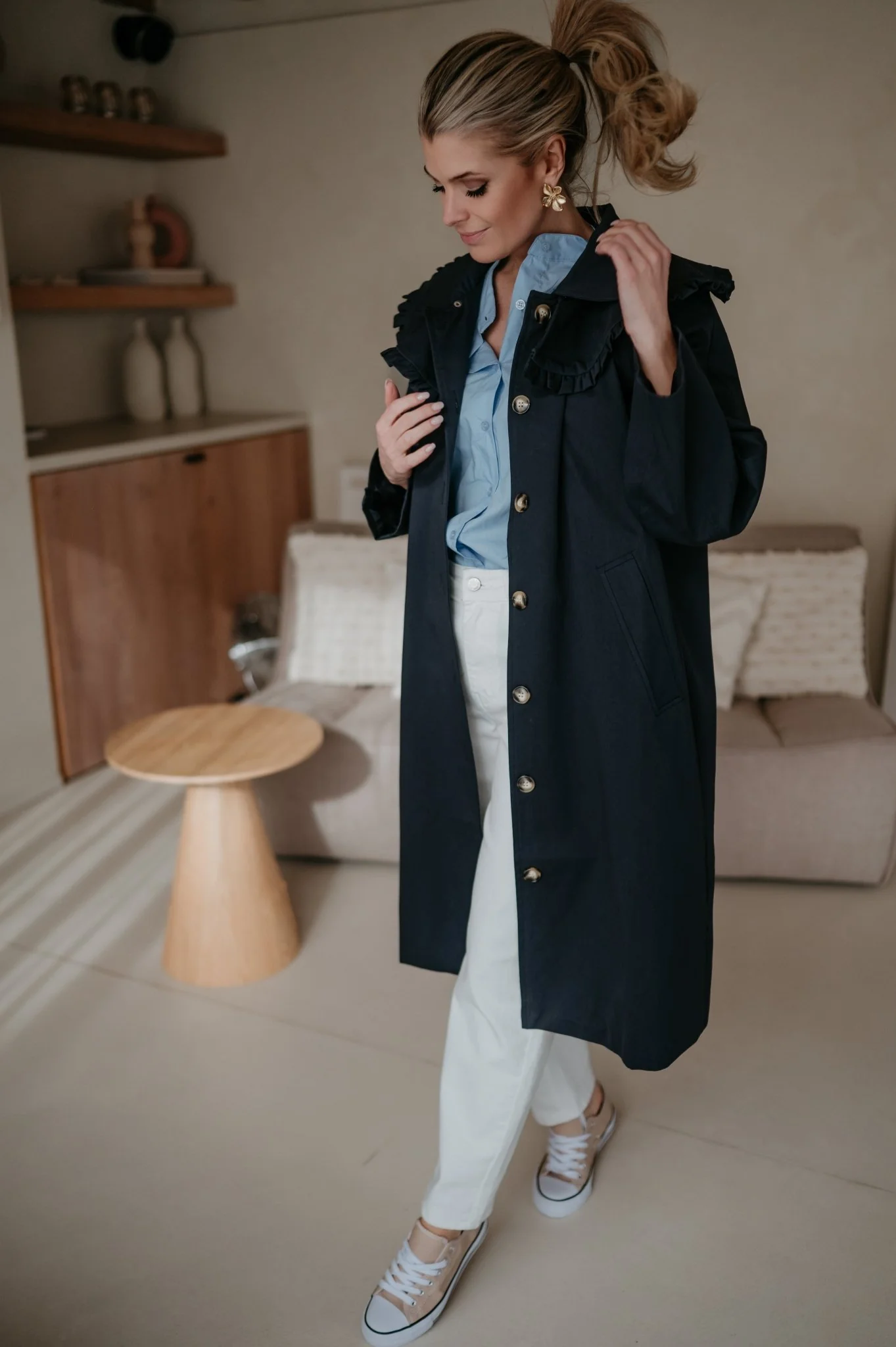 Dralini coat I Navy Blue - Image 5