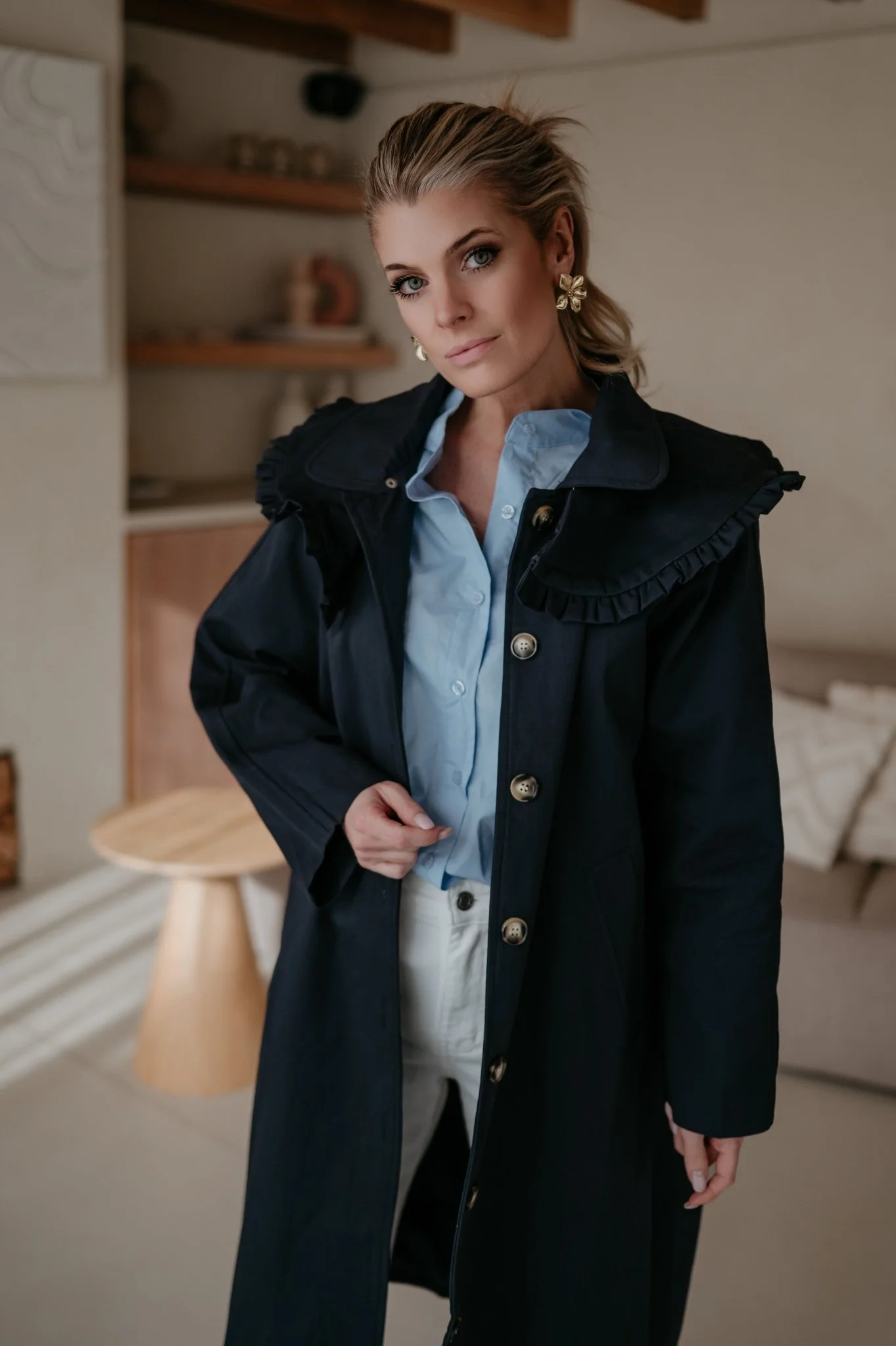 Dralini coat I Navy Blue - Image 6