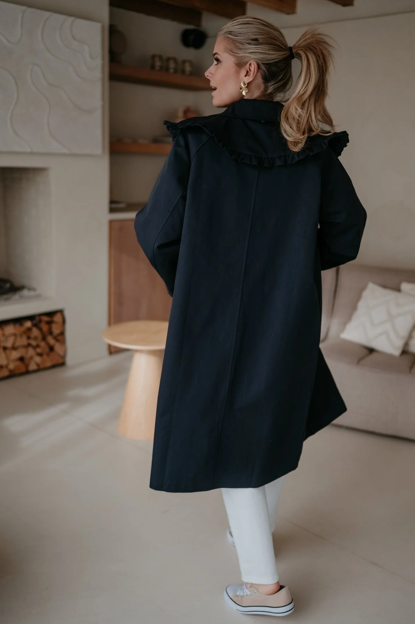 Dralini coat I Navy Blue - Image 9