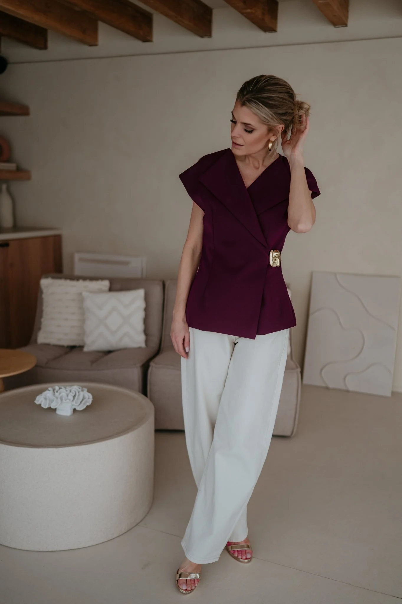Drenare top I Burgundy