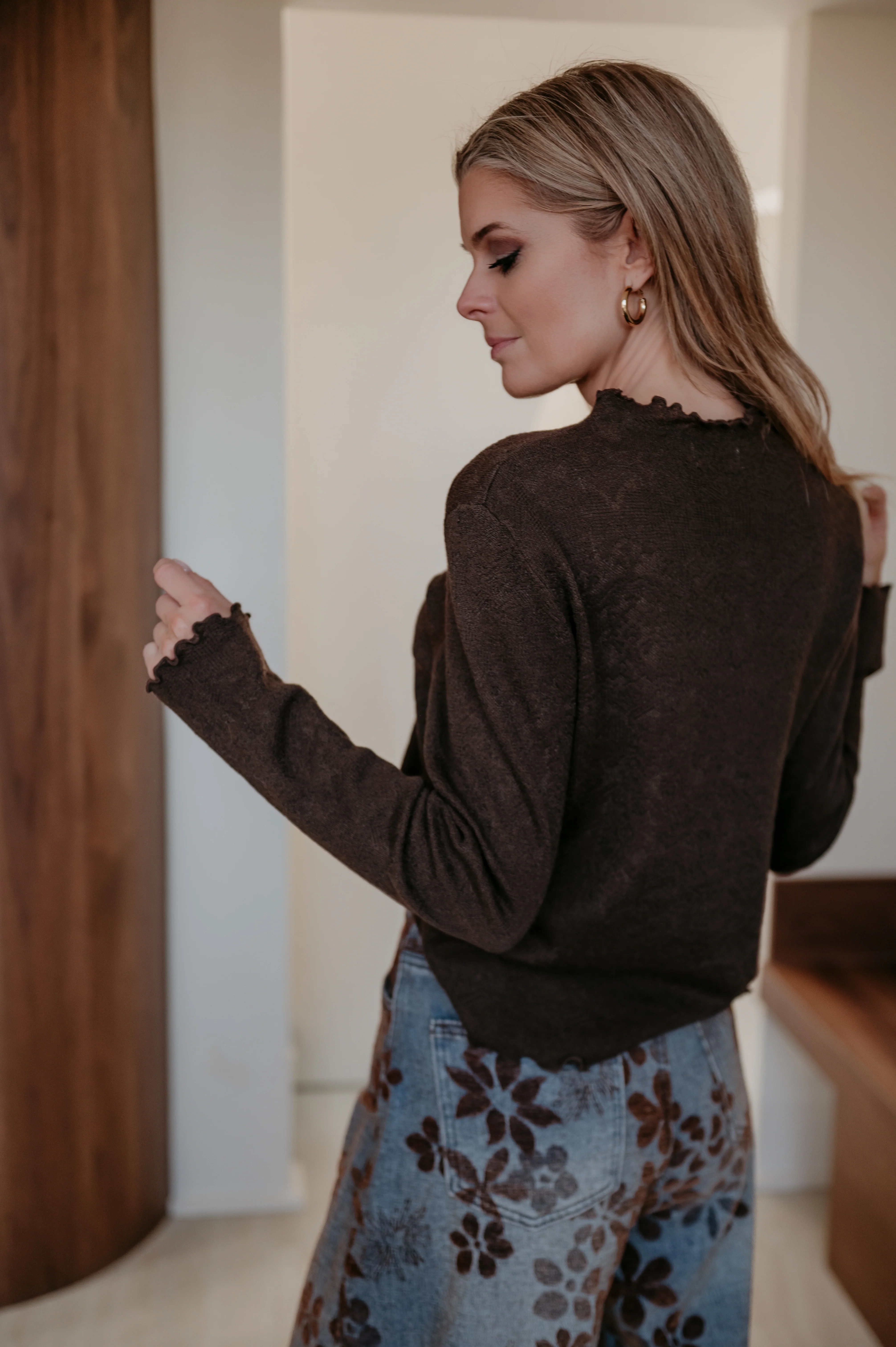 Drevi top I Chocolate Brown - Image 3