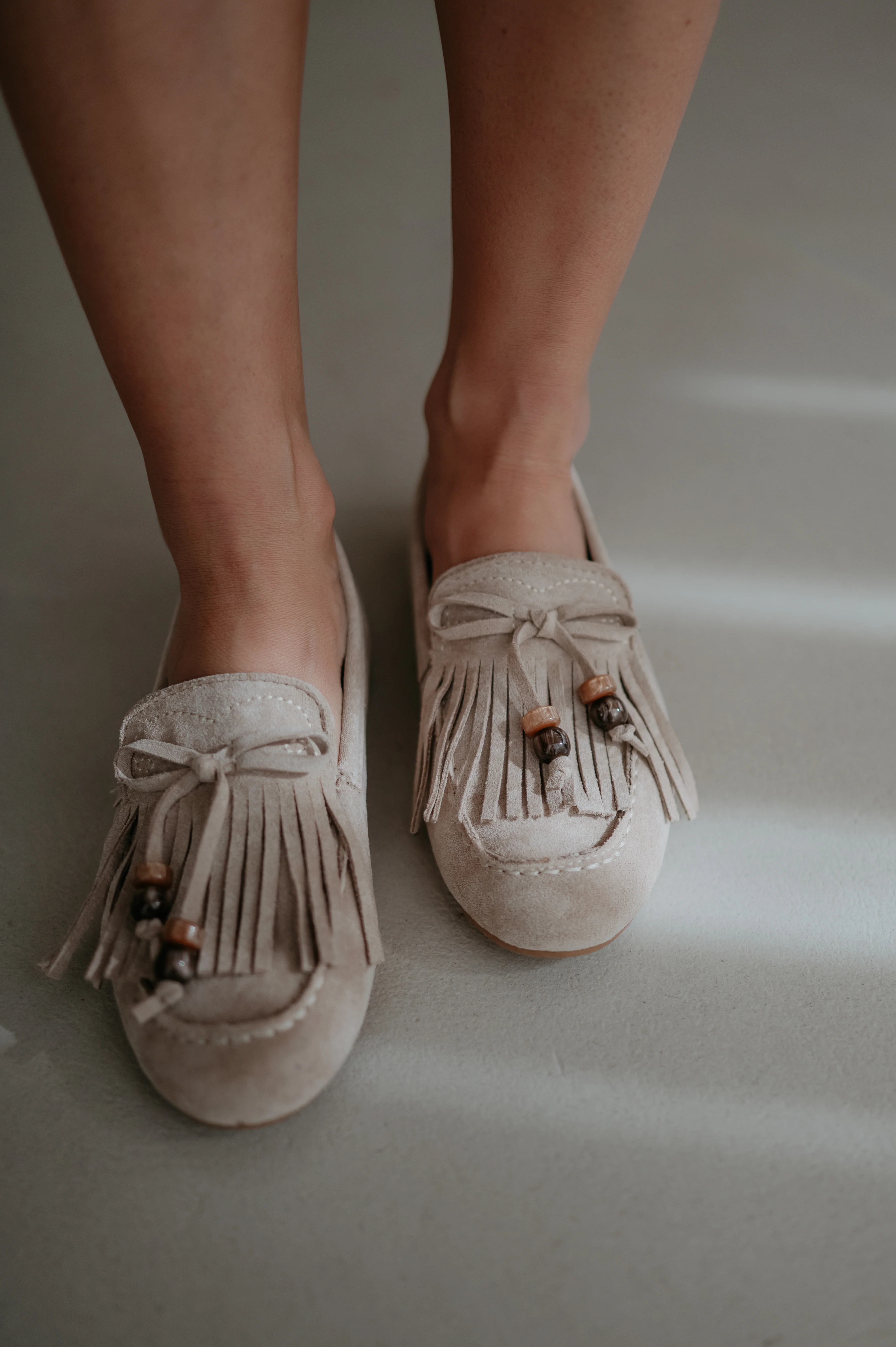 Drevide loafers I Beige