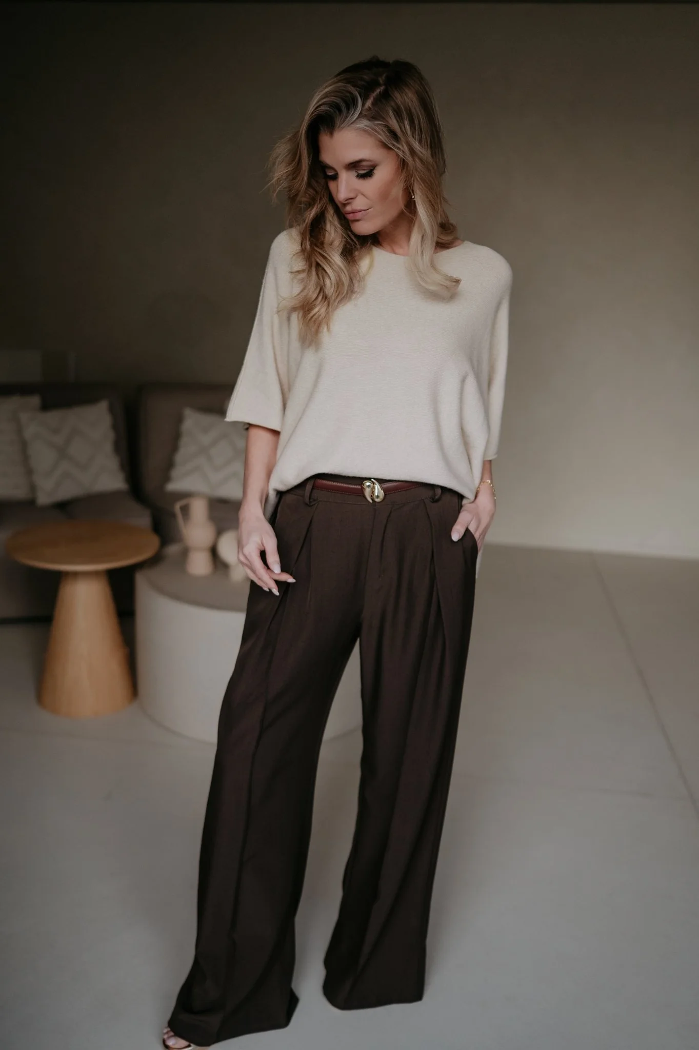 Ebide knit I Beige - Image 10
