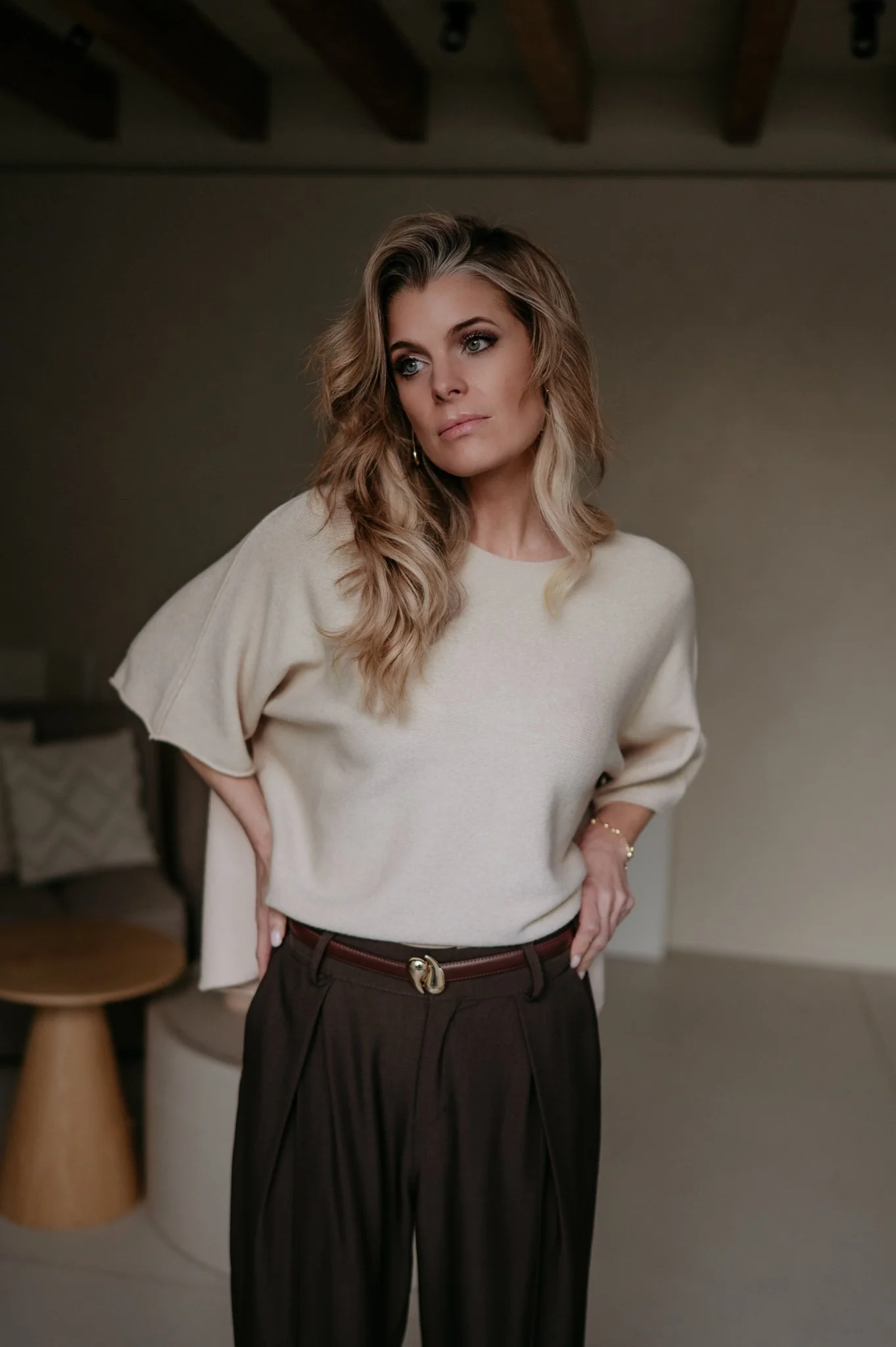 Ebide knit I Beige - Image 11