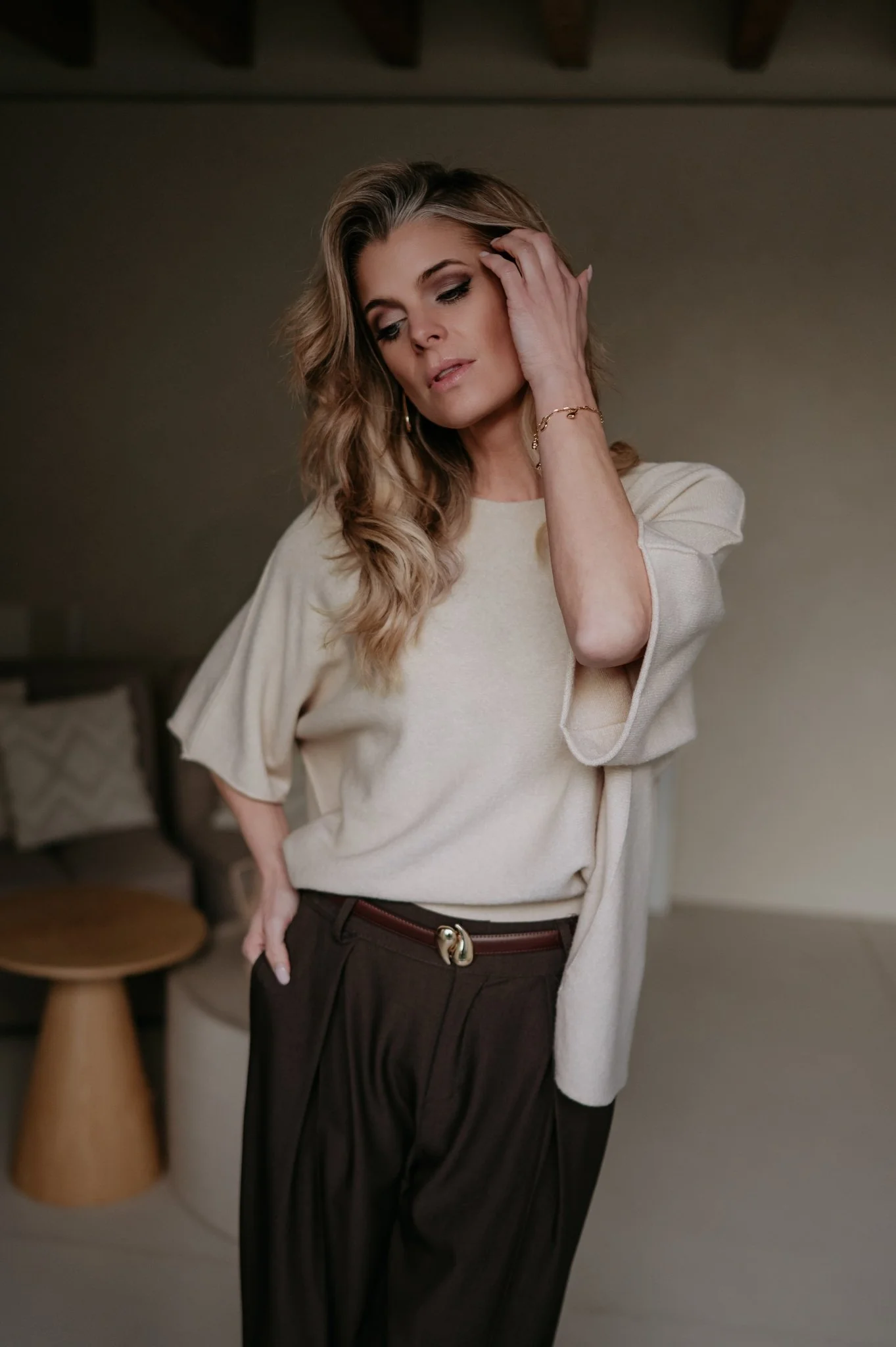Ebide knit I Beige - Image 13