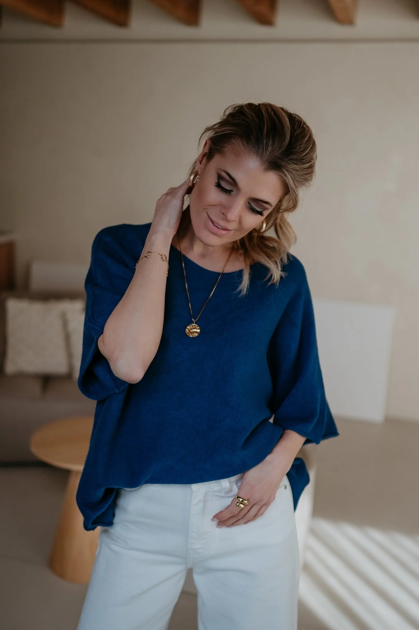 Ebide knit I Blue