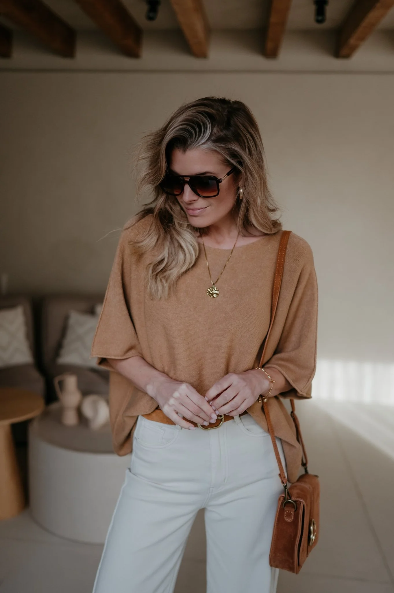 Ebide knit I Camel