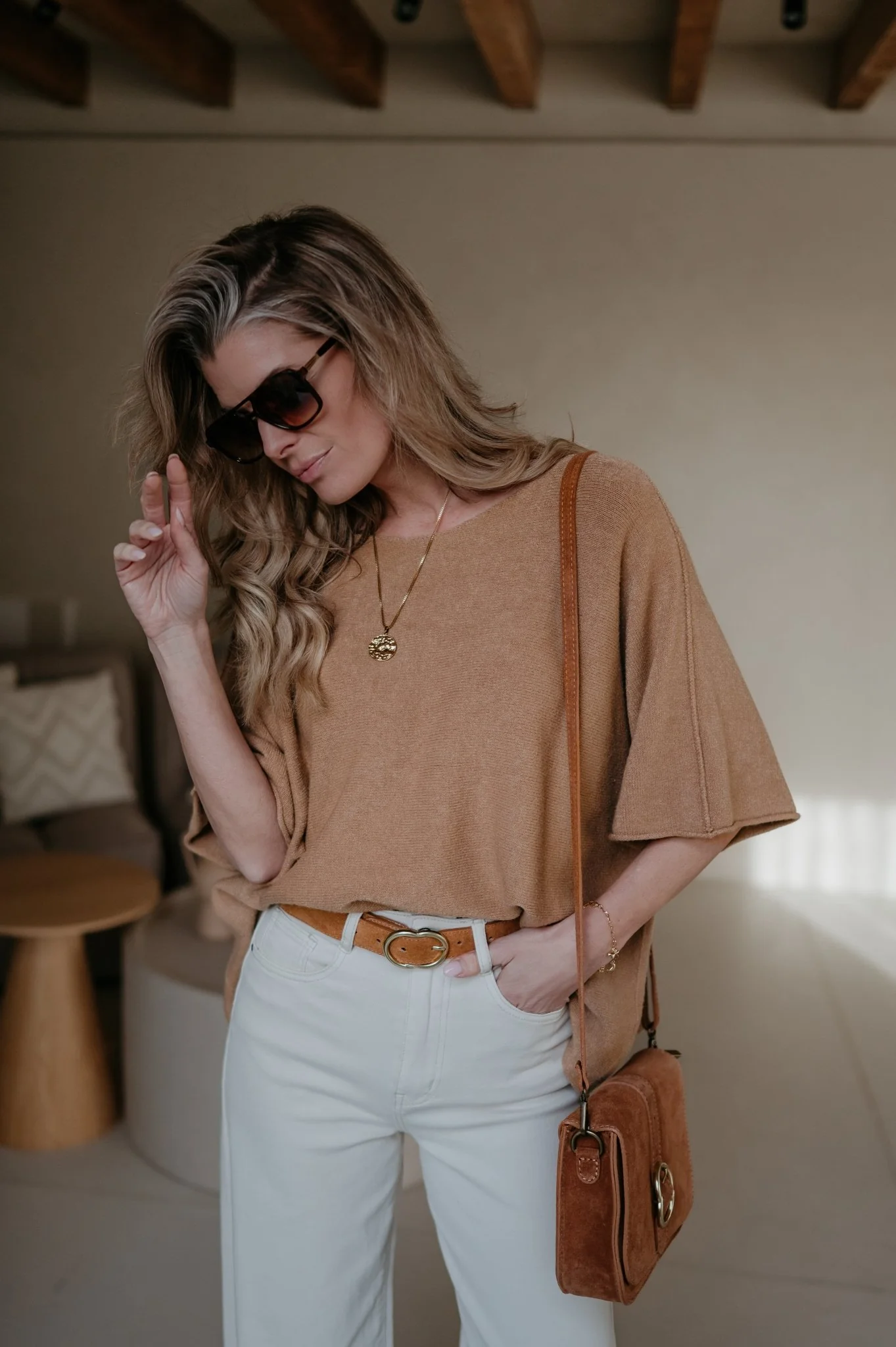 Ebide knit I Camel - Image 10