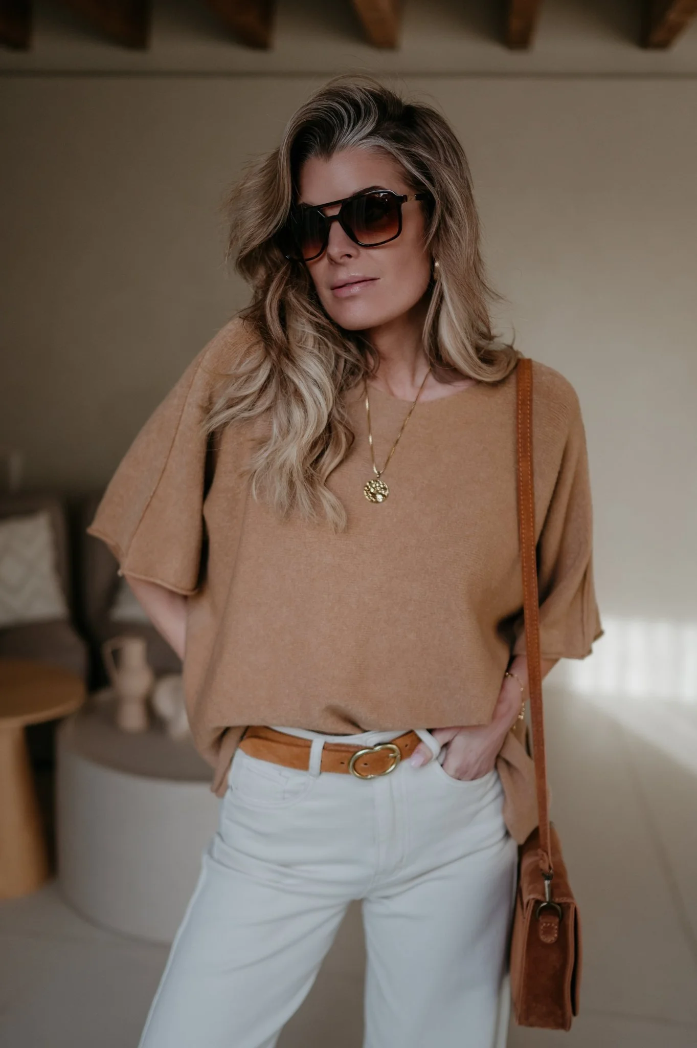 Ebide knit I Camel - Image 7