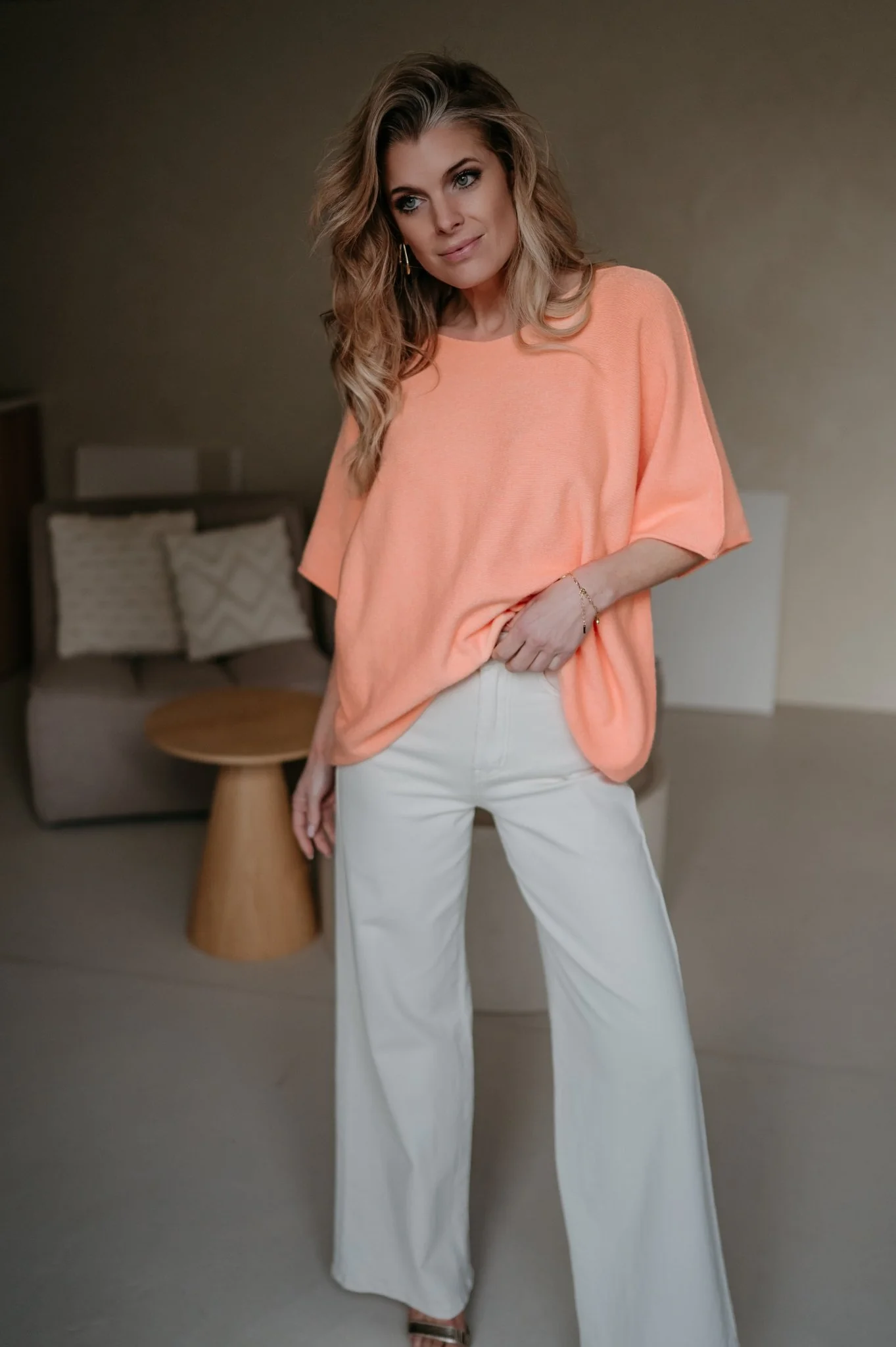 Ebide knit I Peach - Image 2