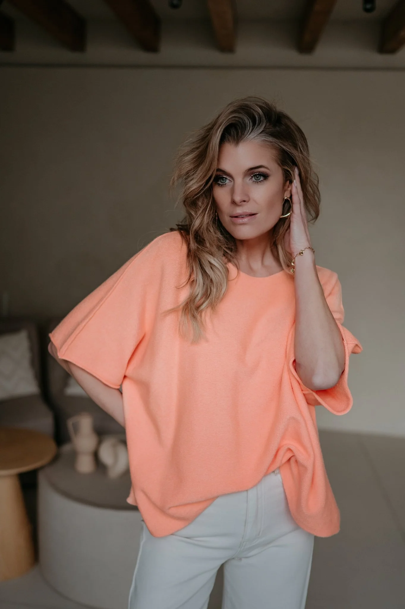 Ebide knit I Peach - Image 7