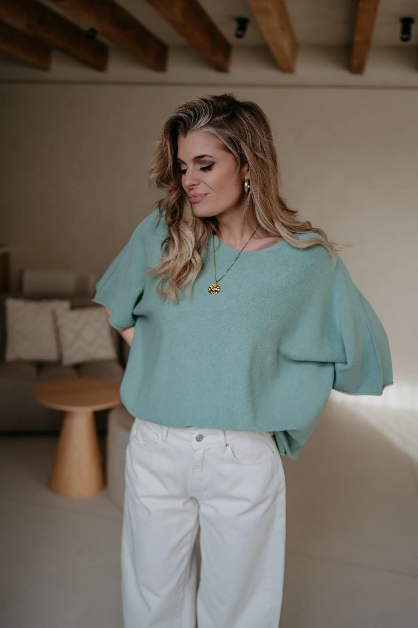 Ebide knit I Turquoise