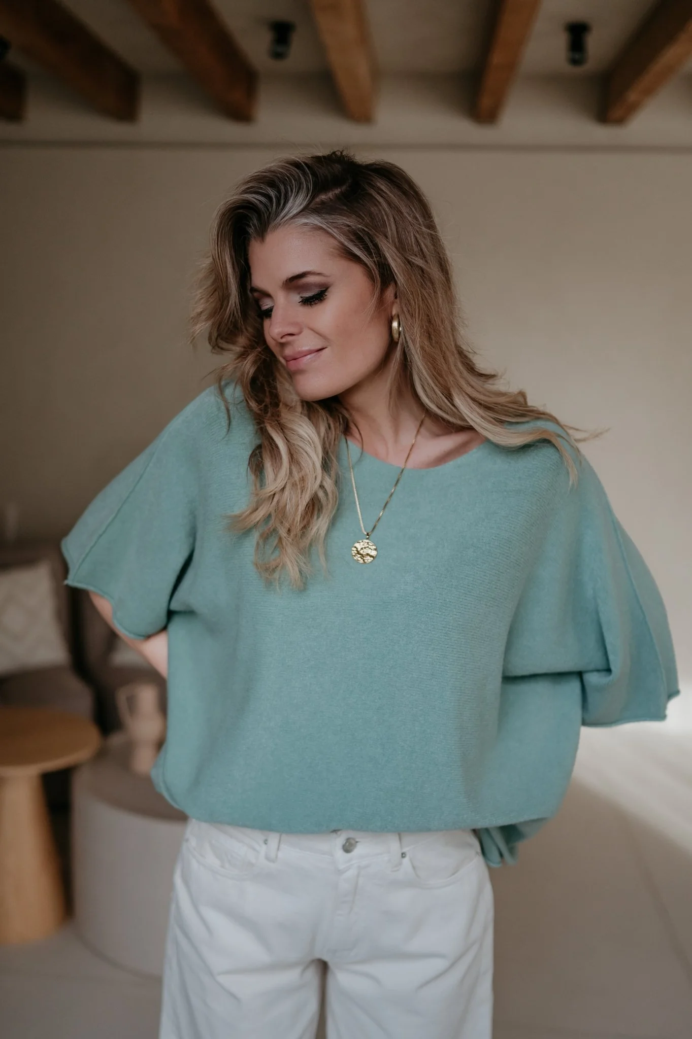 Ebide knit I Turquoise - Image 6