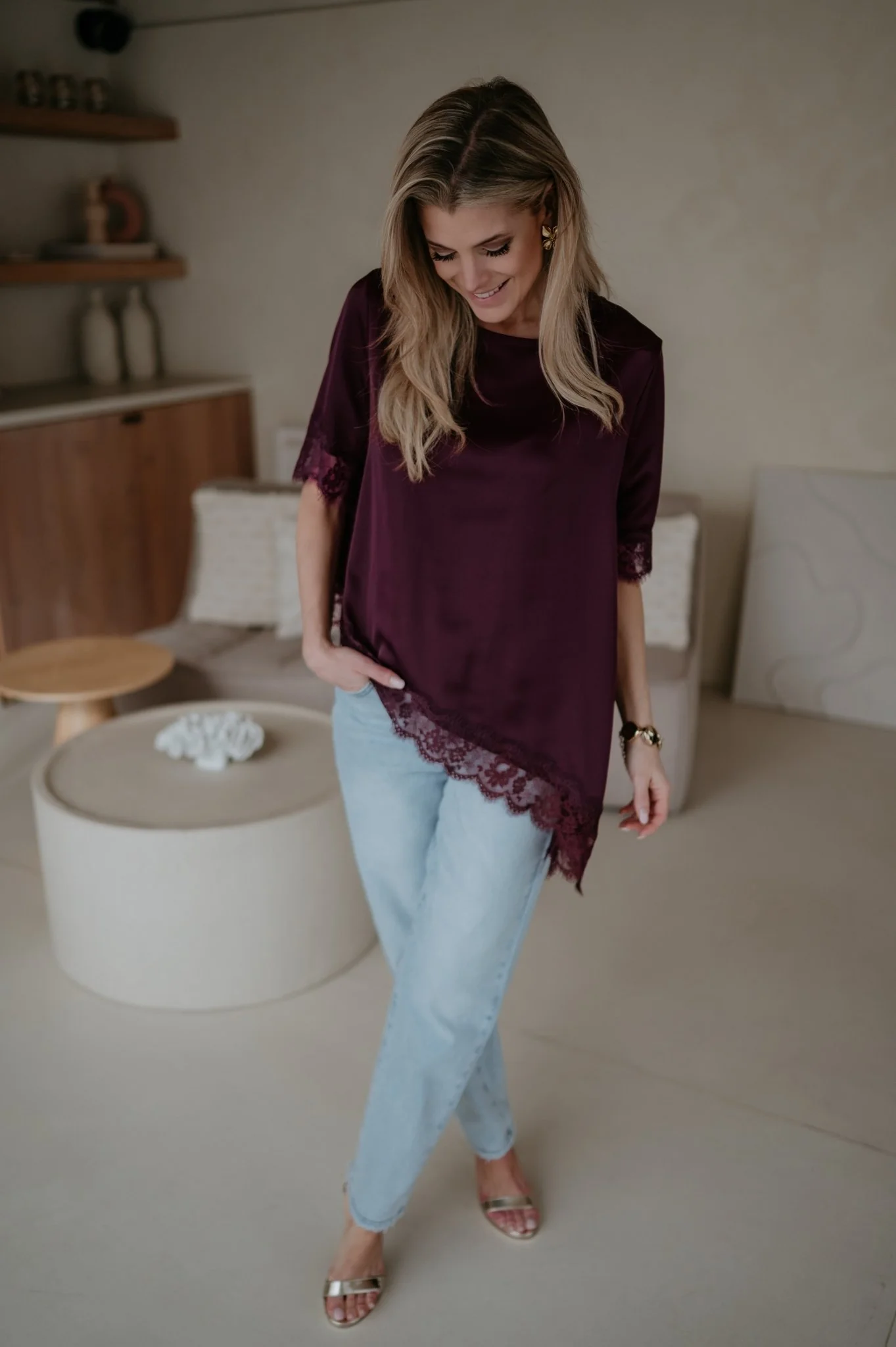 Elece top I Burgundy - Image 10