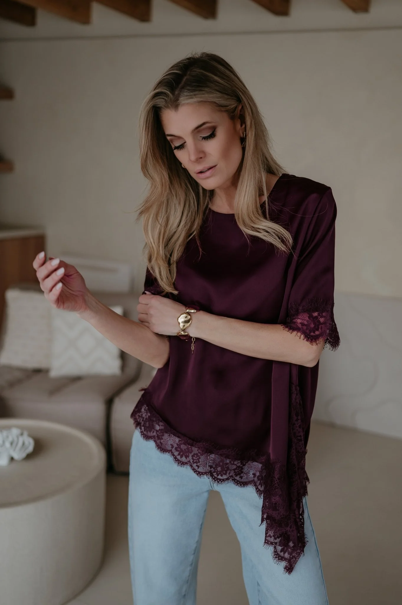 Elece top I Burgundy - Image 16