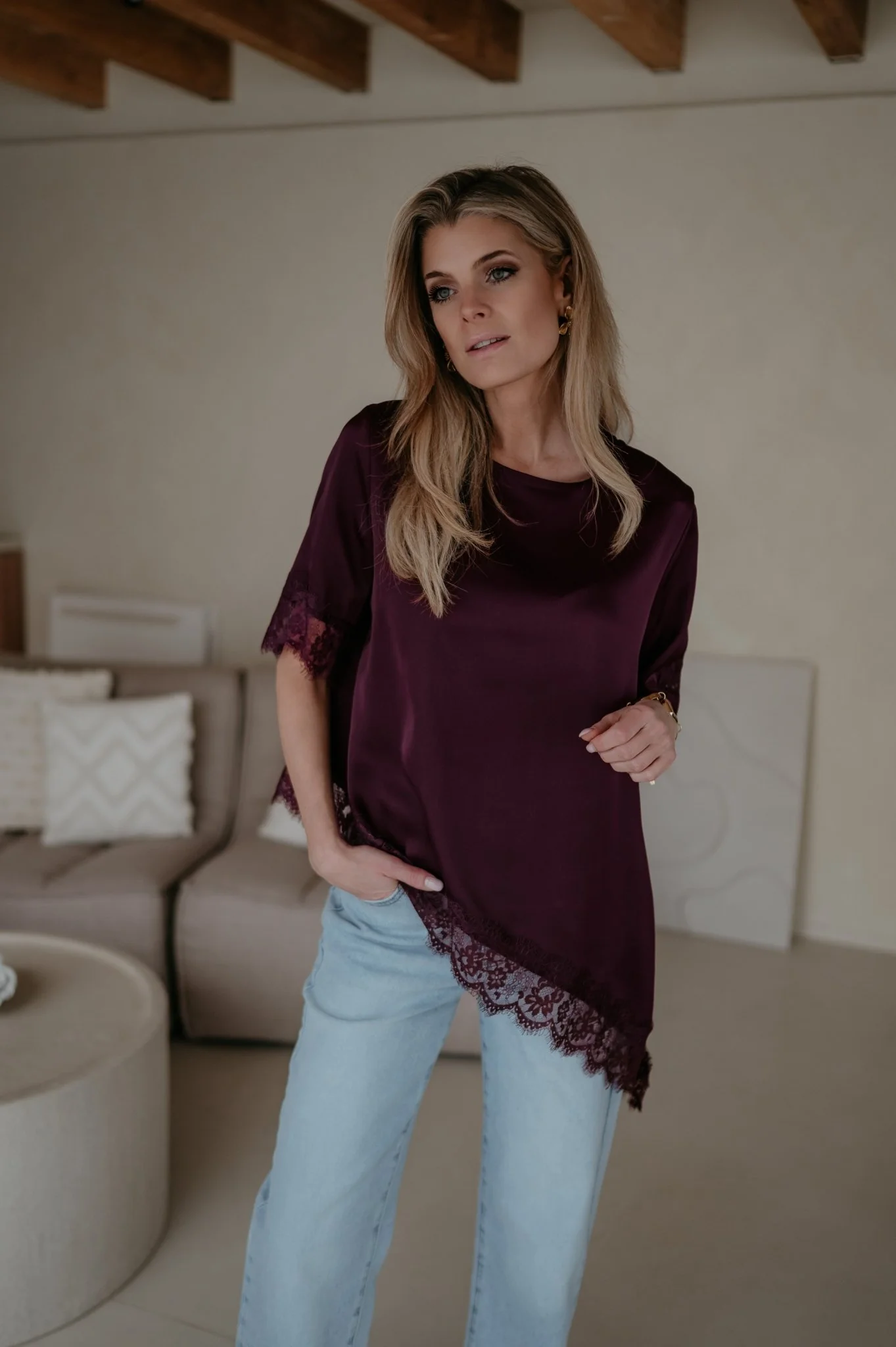 Elece top I Burgundy - Image 3