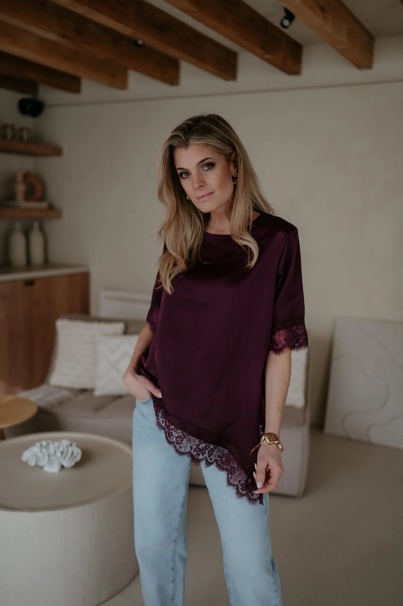 Elece top I Burgundy - Image 8