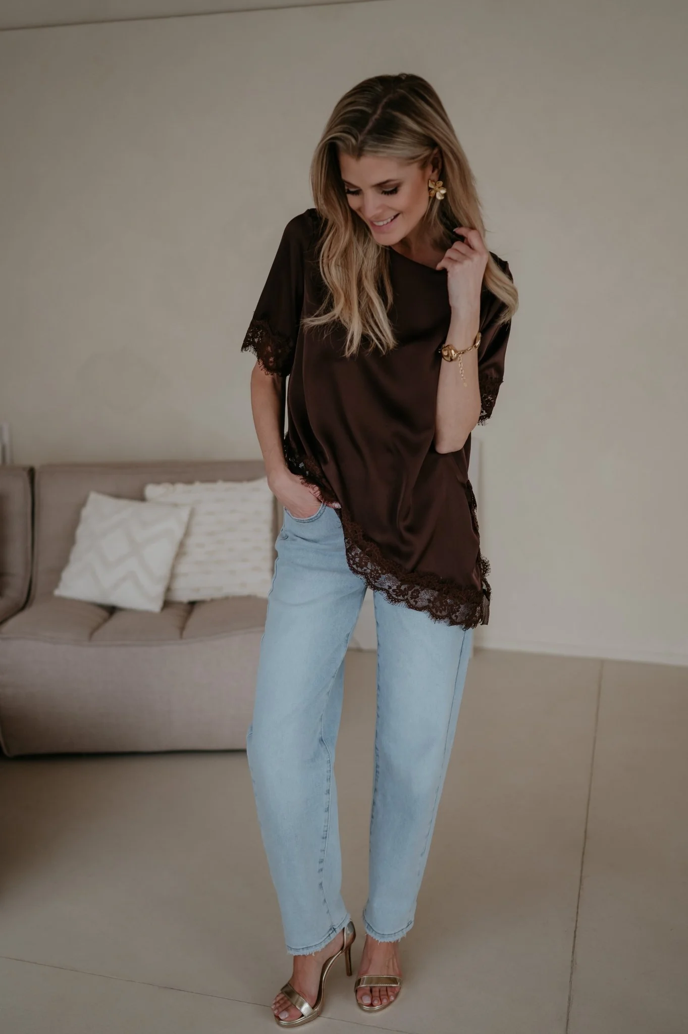 Elece top I Chocolate Brown