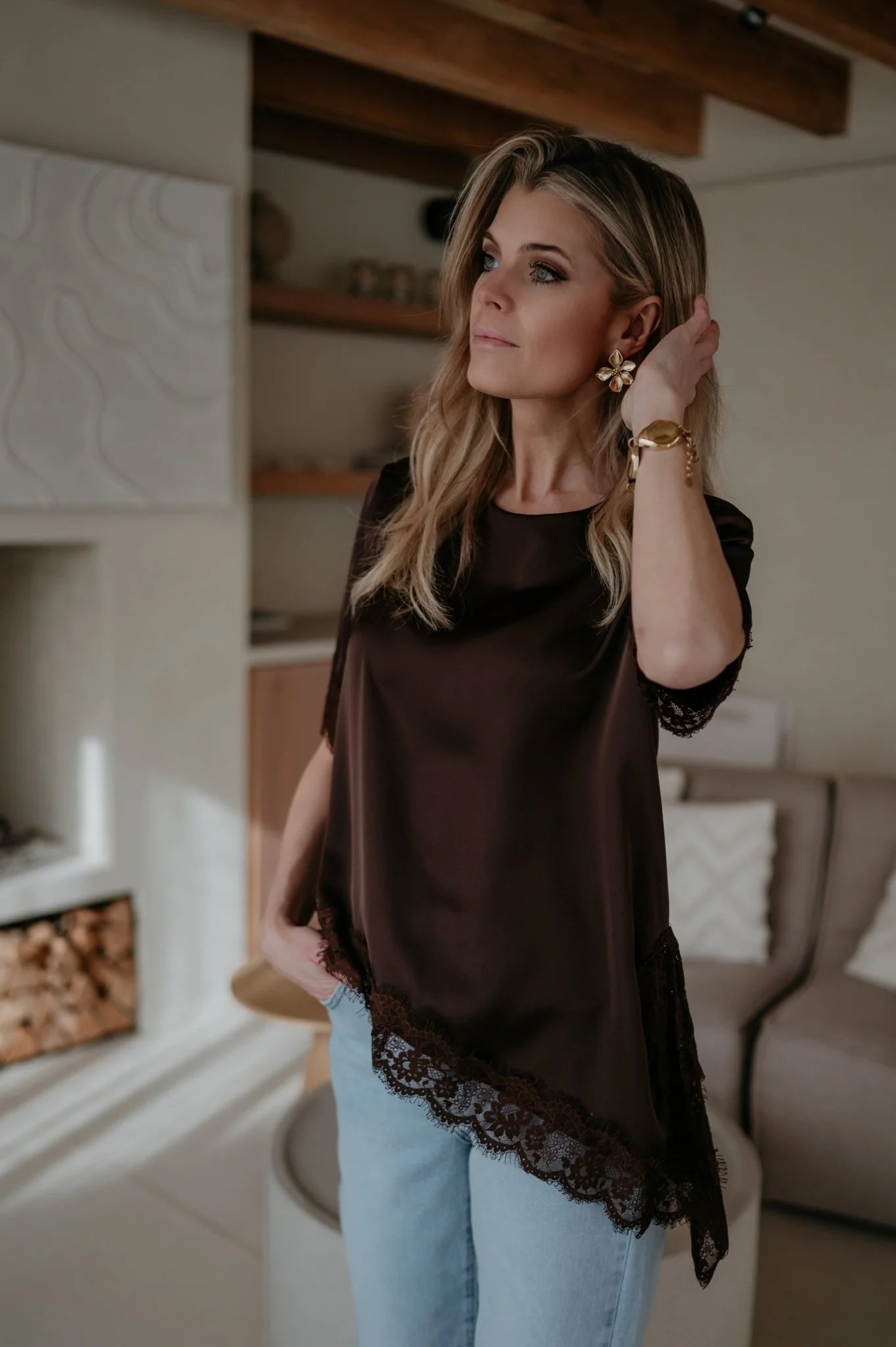 Elece top I Chocolate Brown - Image 2