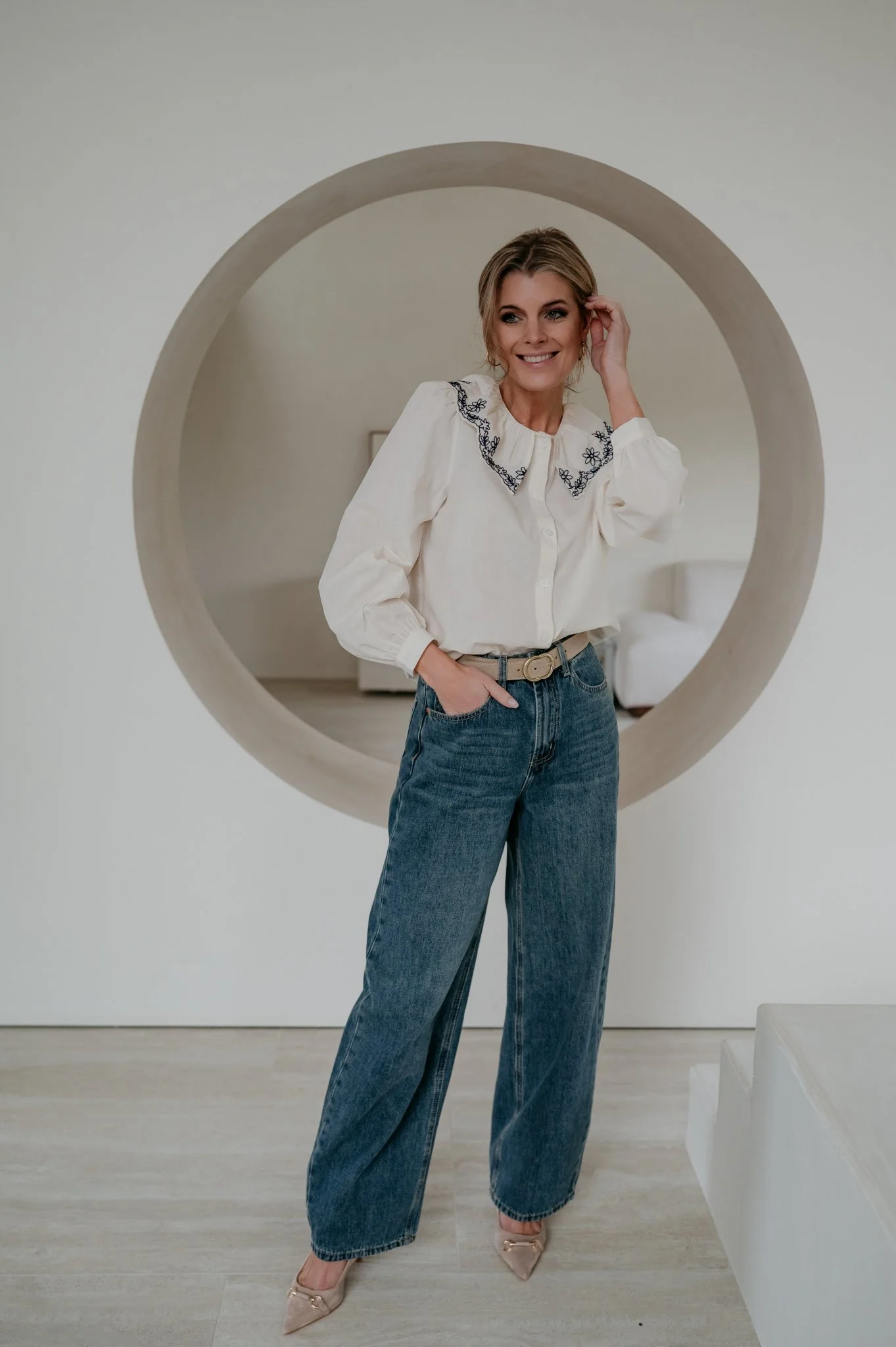 Elento blouse I Ecru - Image 15