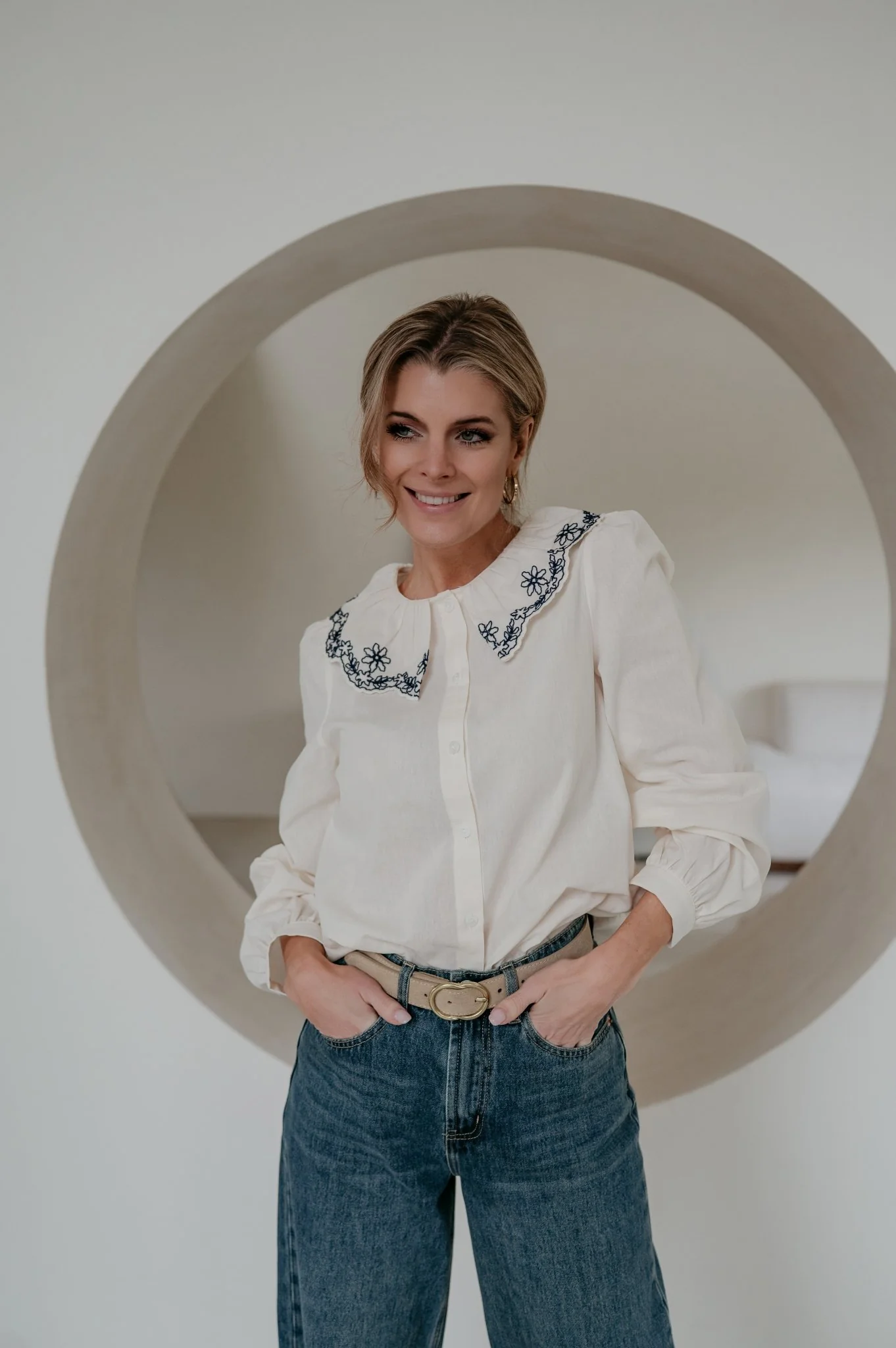 Elento blouse I Ecru - Image 16
