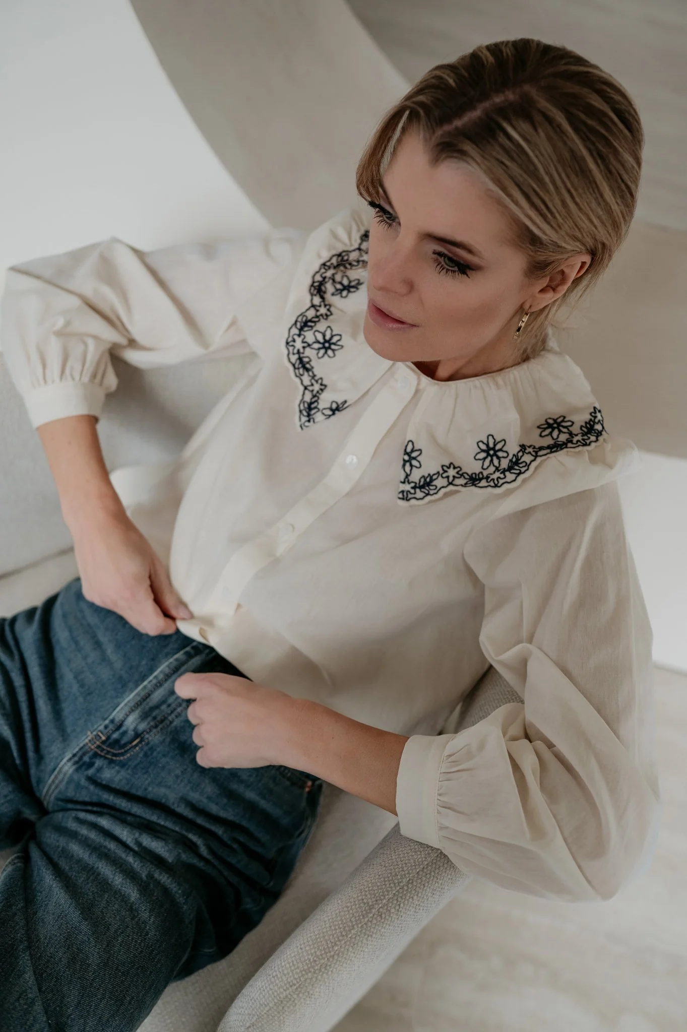 Elento blouse I Ecru - Image 4