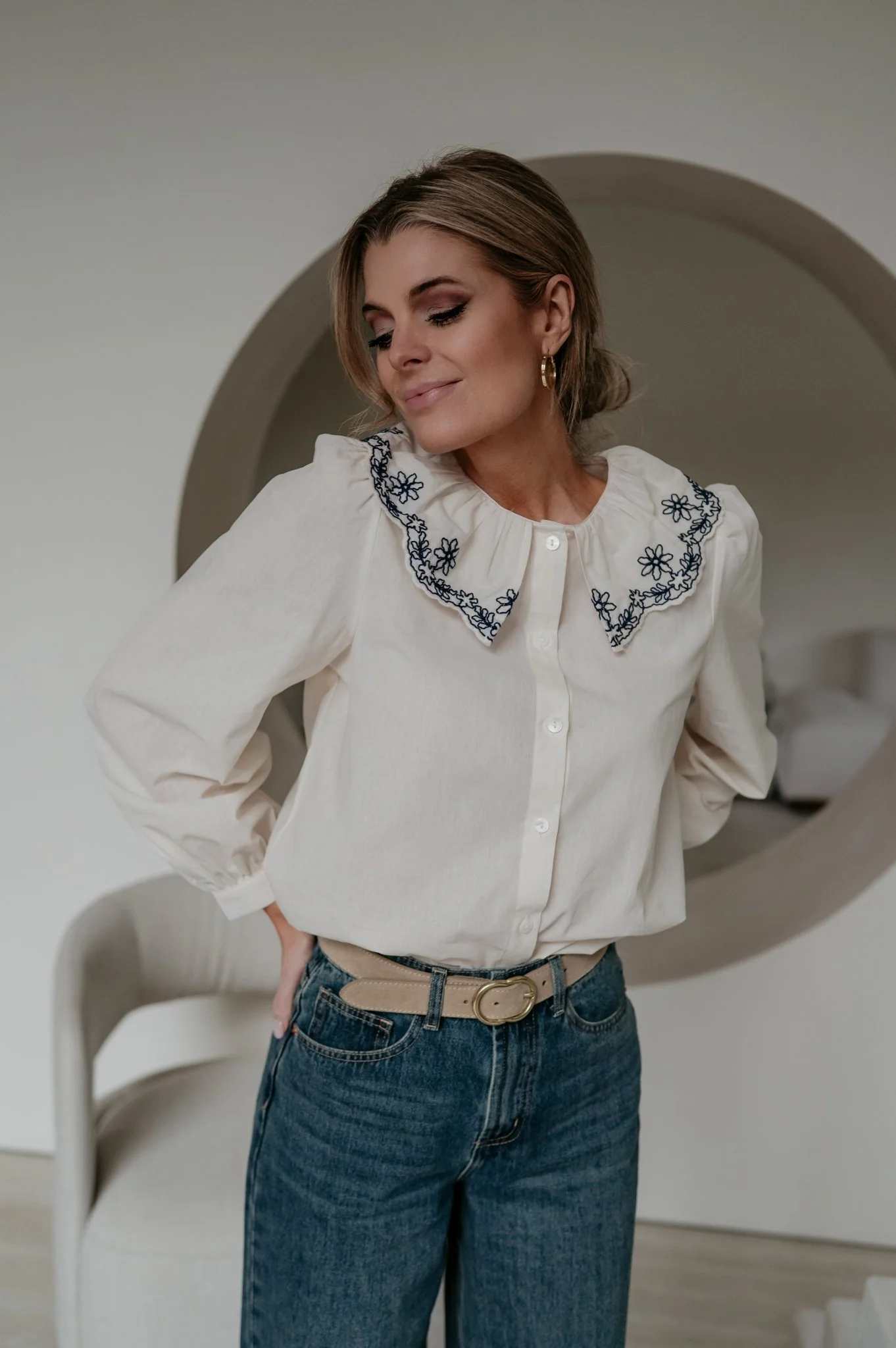 Elento blouse I Ecru - Image 6