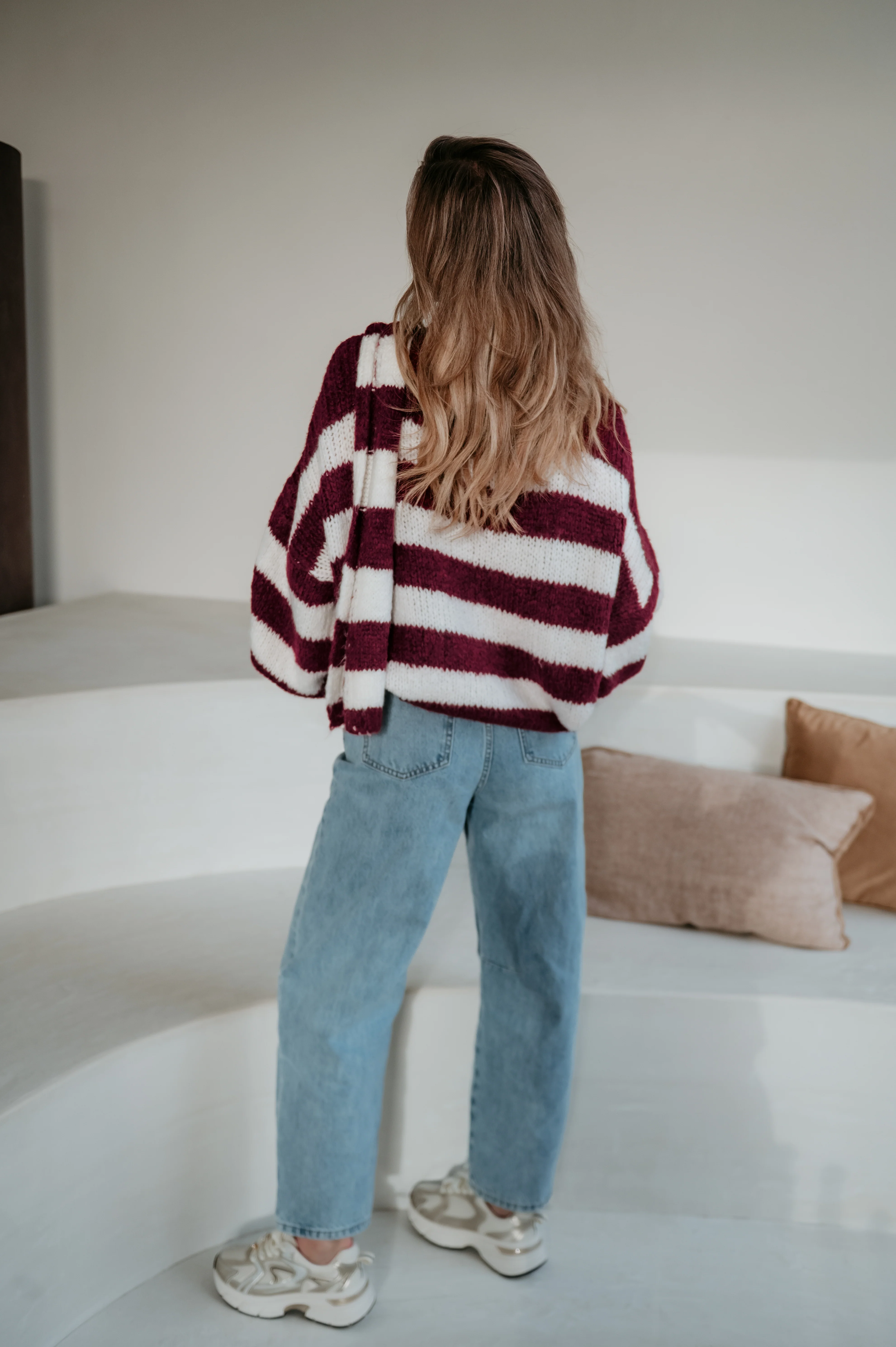 Elive knit & scarf I Bordeaux - Image 9