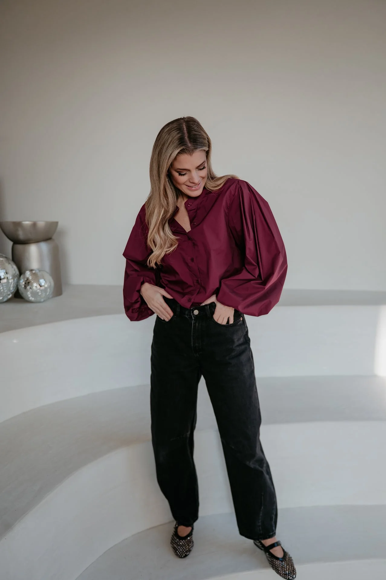 Emuno shirt I Bordeaux - Image 10